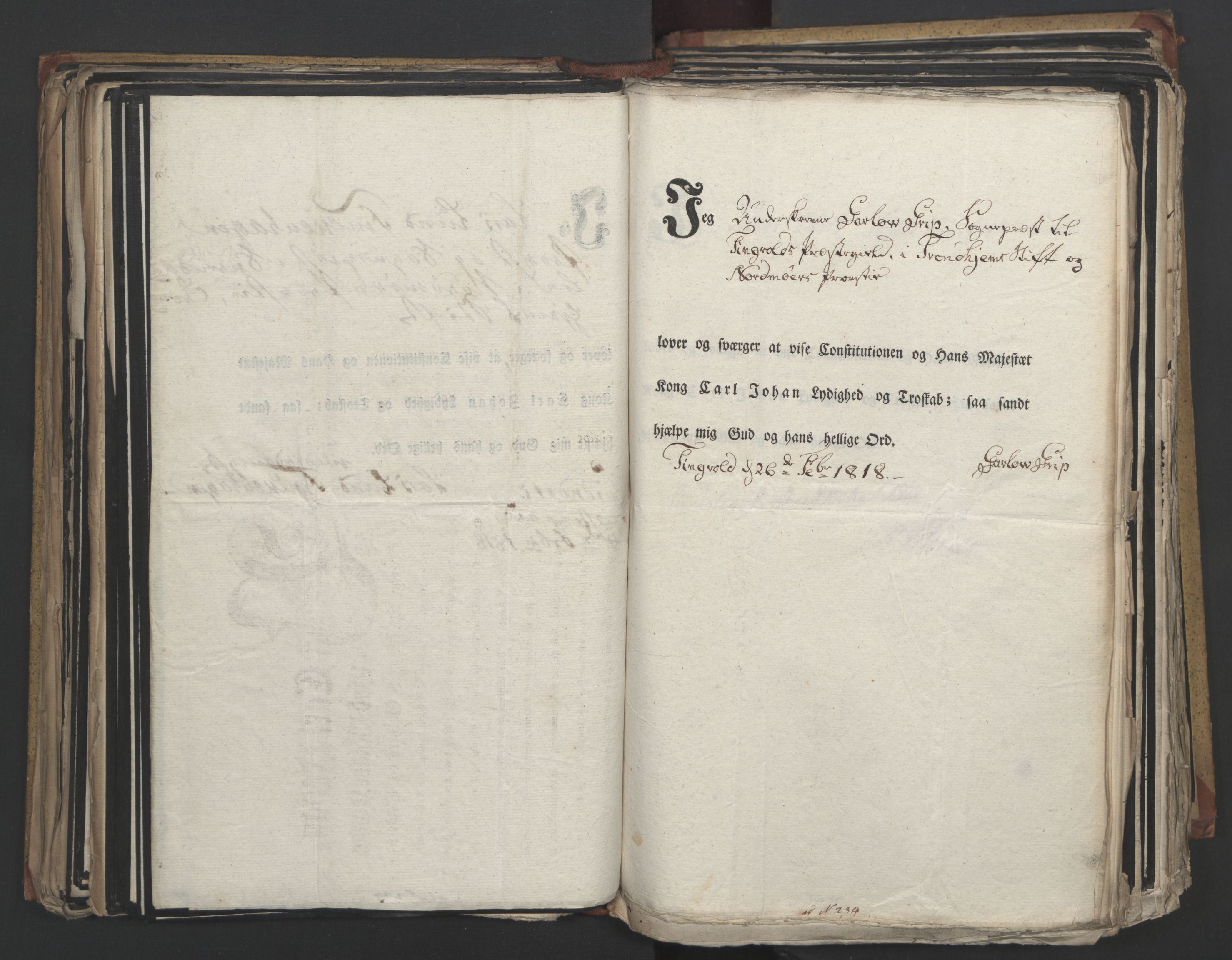 Statsrådsavdelingen i Stockholm, AV/RA-S-1003/D/Da/L0014: Regjeringsinnstillinger nr. 2890-3057, 1818, s. 220