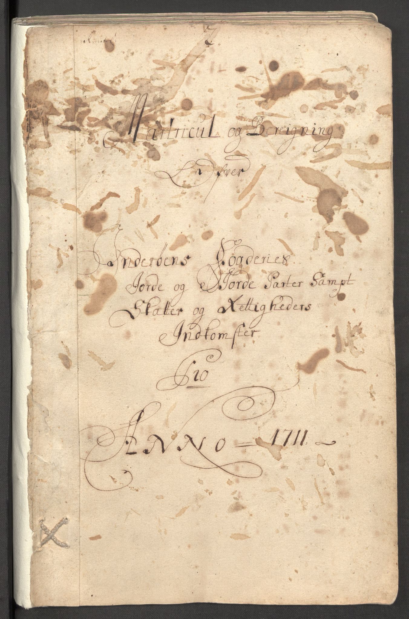 Rentekammeret inntil 1814, Reviderte regnskaper, Fogderegnskap, RA/EA-4092/R63/L4319: Fogderegnskap Inderøy, 1711, s. 25
