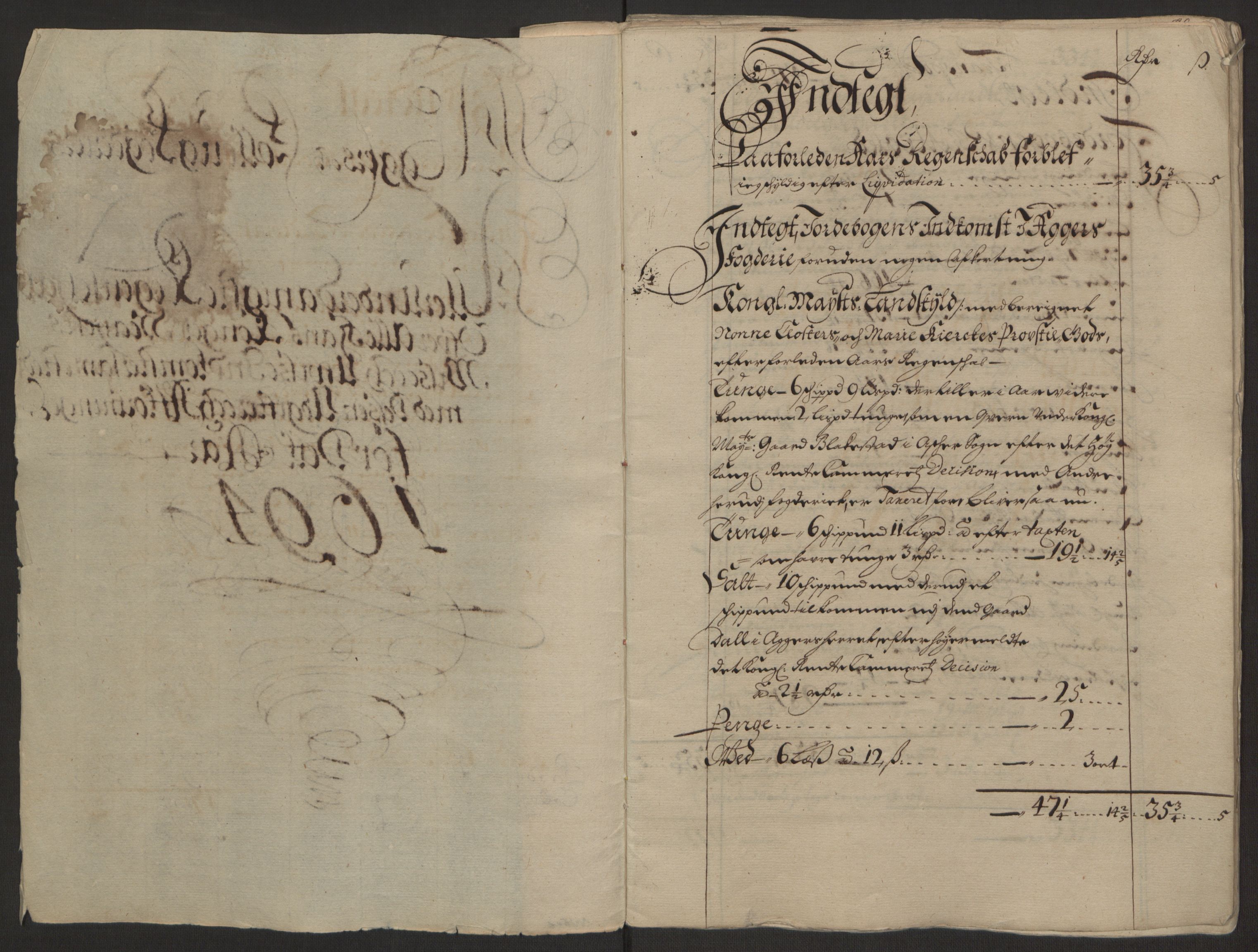 Rentekammeret inntil 1814, Reviderte regnskaper, Fogderegnskap, RA/EA-4092/R10/L0438: Fogderegnskap Aker og Follo, 1694, s. 3