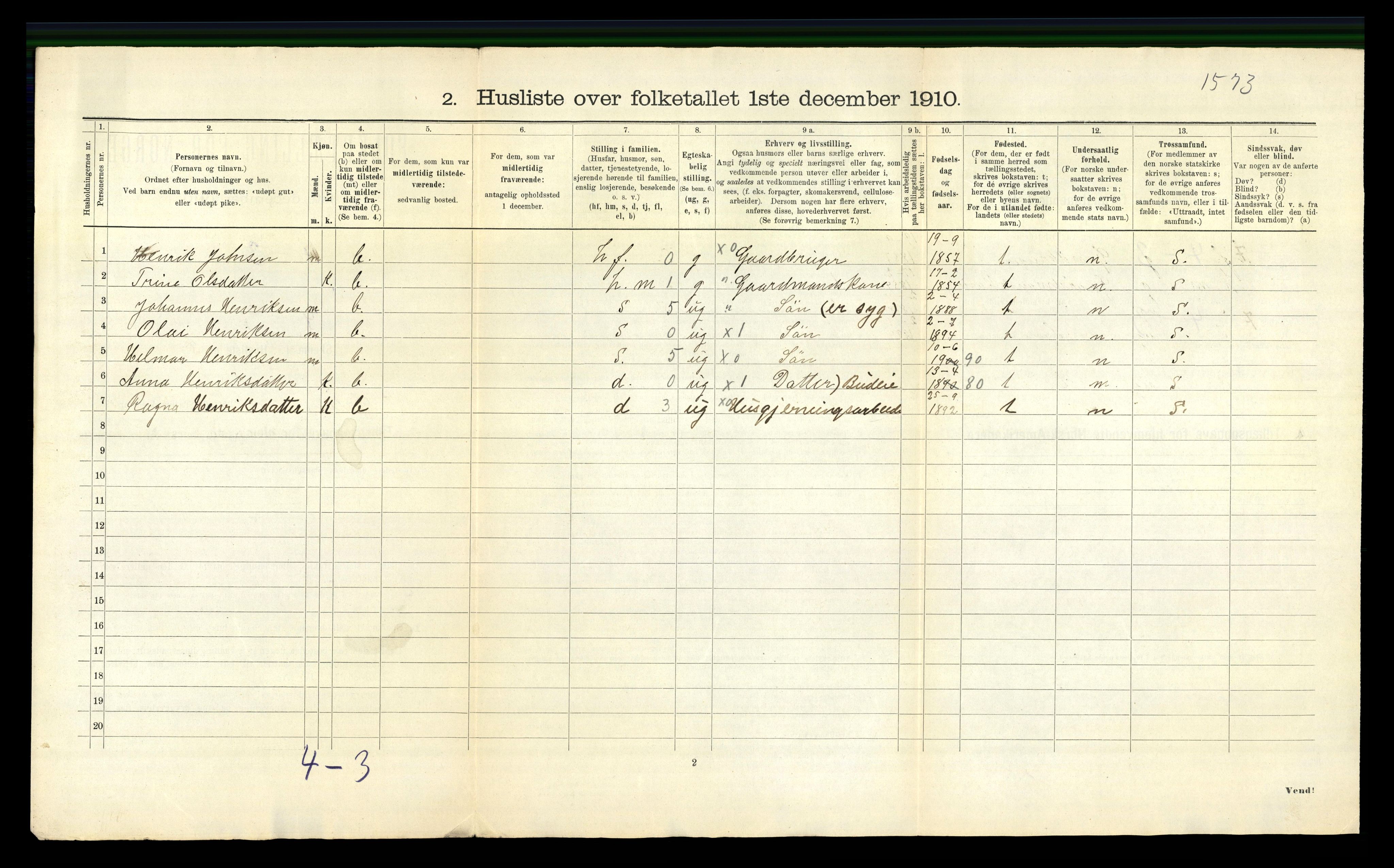 RA, Folketelling 1910 for 1411 Gulen herred, 1910, s. 49