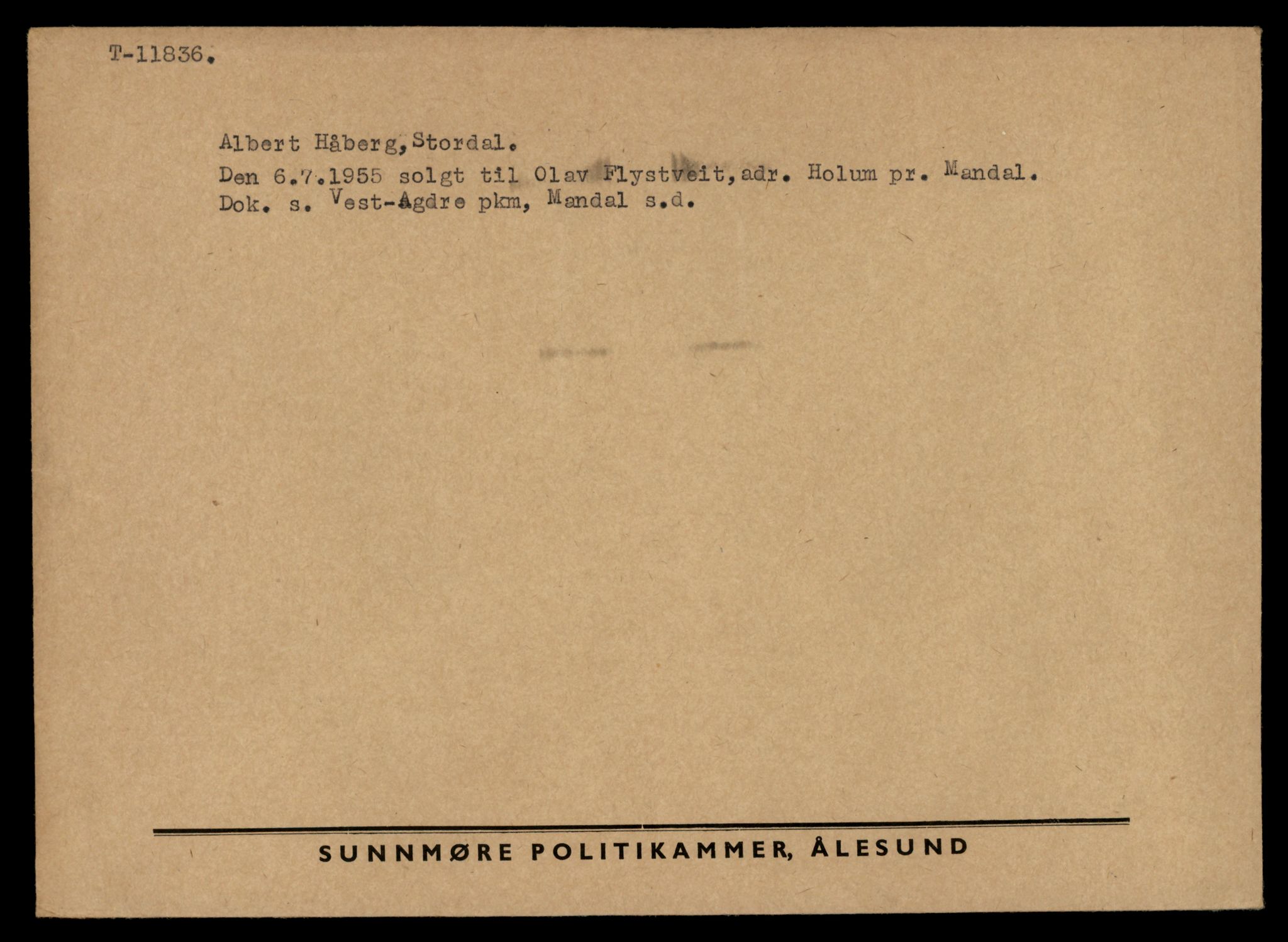 Møre og Romsdal vegkontor - Ålesund trafikkstasjon, AV/SAT-A-4099/F/Fe/L0031: Registreringskort for kjøretøy T 11800 - T 11996, 1927-1998, s. 691