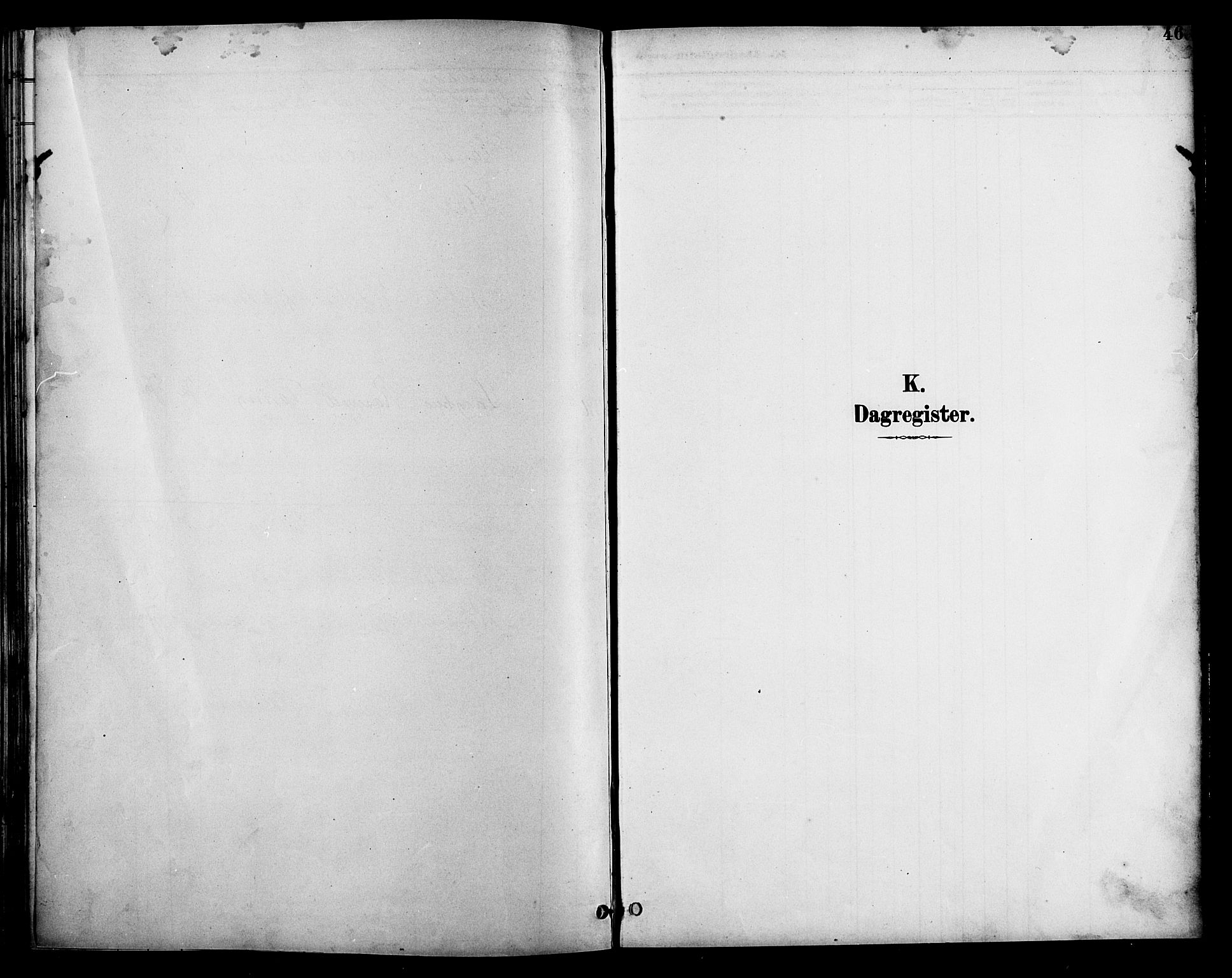 Bygland sokneprestkontor, SAK/1111-0006/F/Fb/Fbc/L0002: Klokkerbok nr. B 2, 1895-1916, s. 46