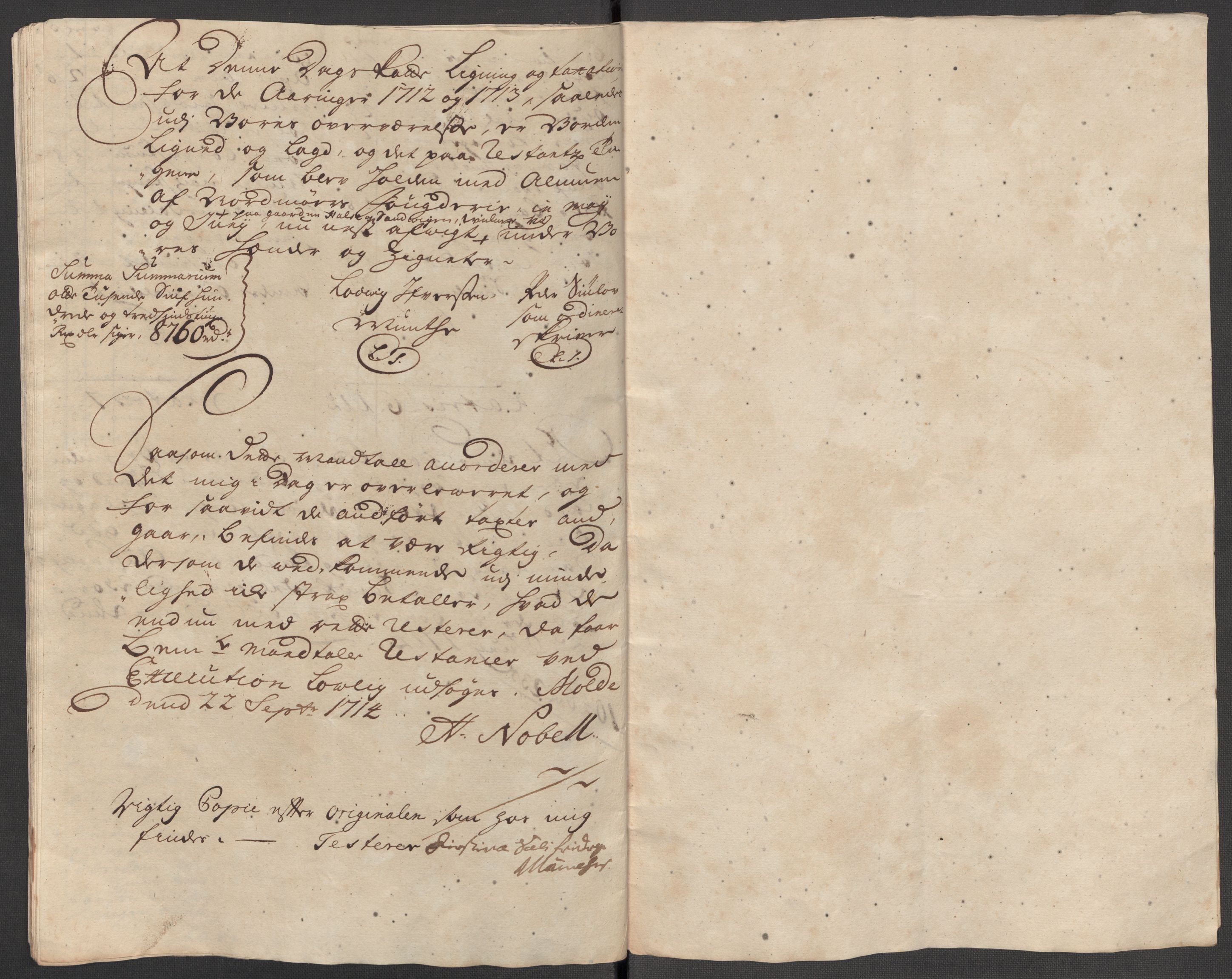 Rentekammeret inntil 1814, Reviderte regnskaper, Fogderegnskap, AV/RA-EA-4092/R56/L3747: Fogderegnskap Nordmøre, 1713, s. 127