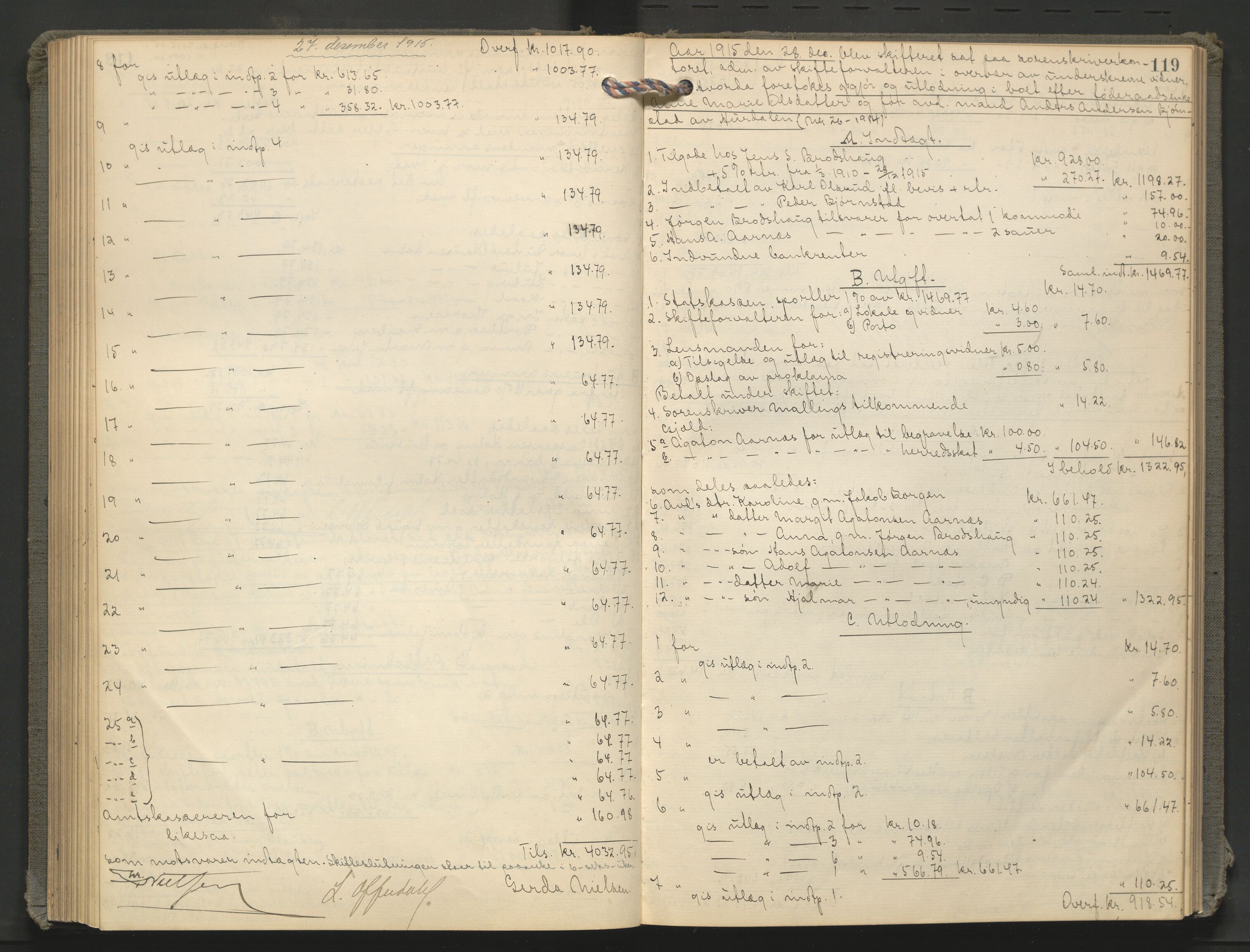 Eidsvoll tingrett, AV/SAO-A-10371/H/Hc/L0003: Skifteutlodningsprotokoll, 1912-1918, s. 119