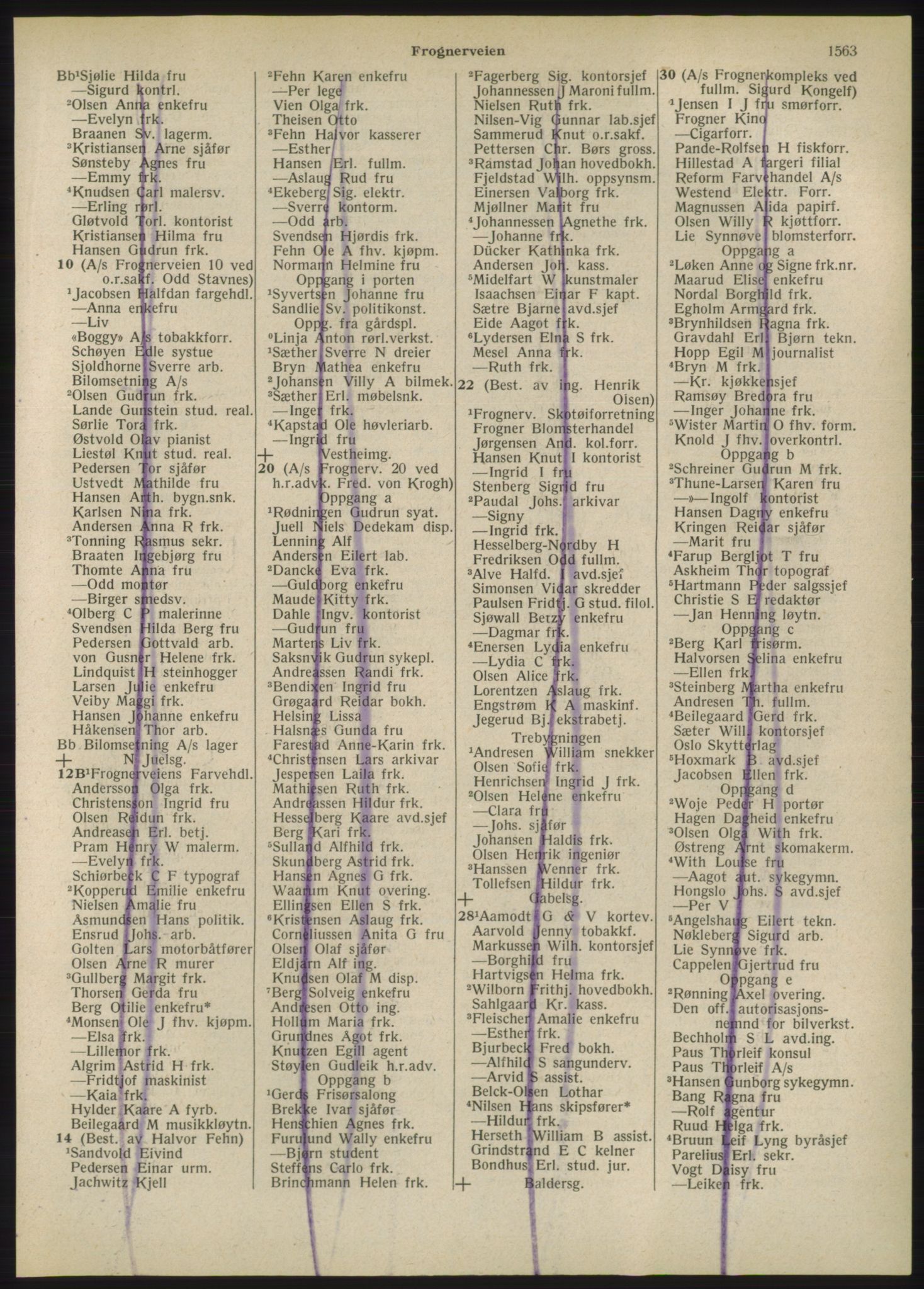 Kristiania/Oslo adressebok, PUBL/-, 1947, s. 1563