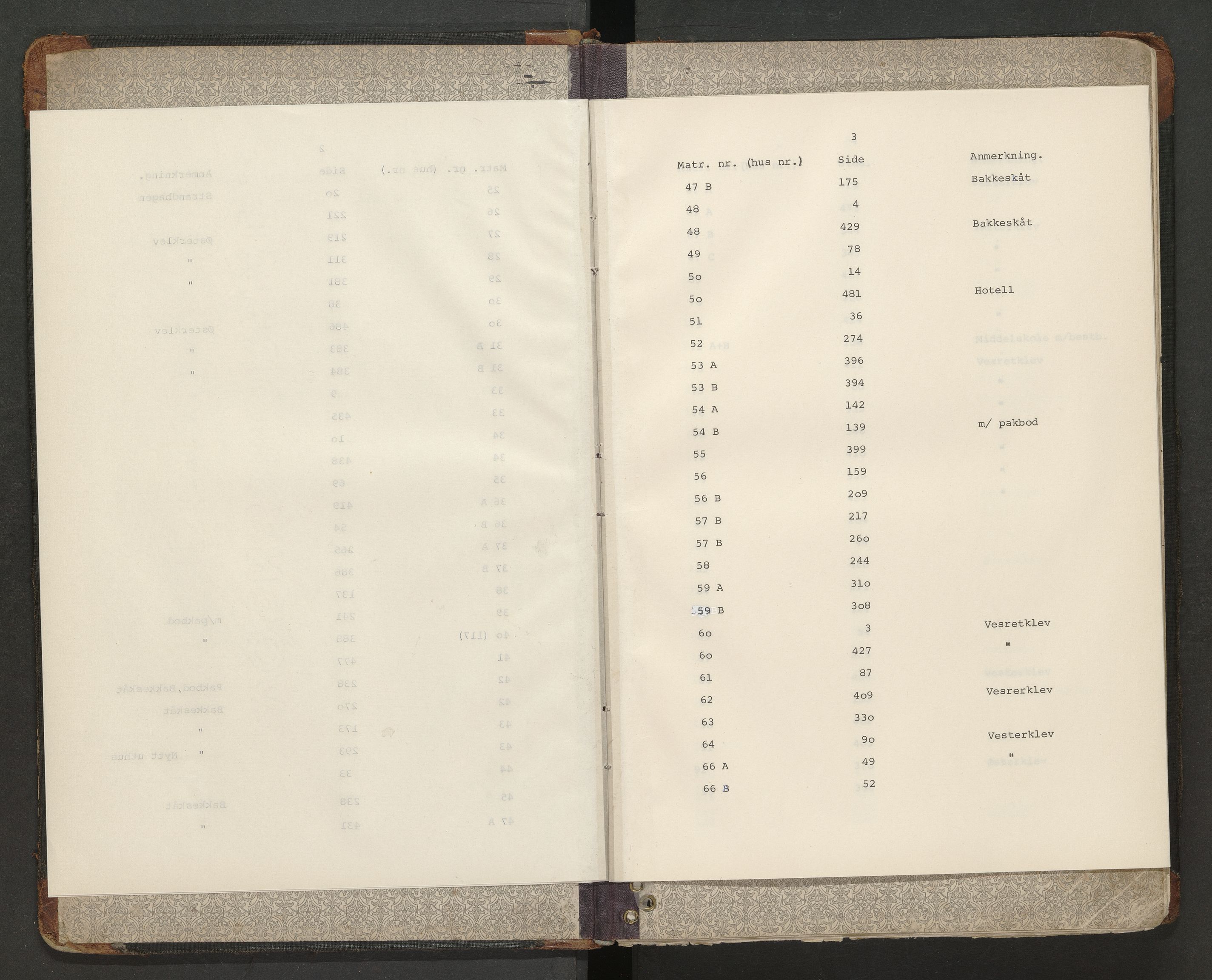 Norges Brannkasse Tvedestrand, AV/SAK-2241-0050/F/Fa/L0004: Branntakstprotokoll nr. 4 med matrikkelnummerregister, 1894-1909