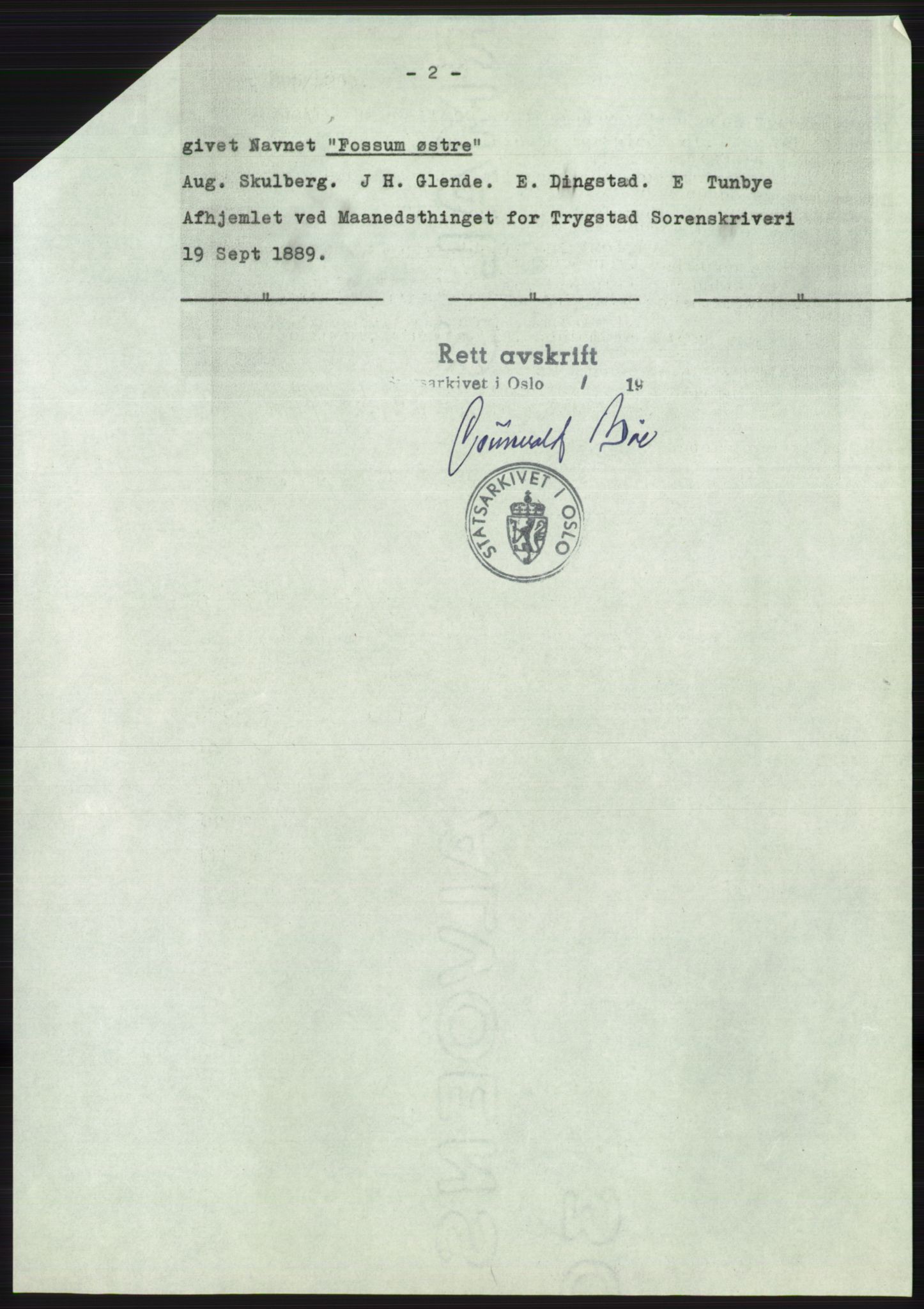 Statsarkivet i Oslo, SAO/A-10621/Z/Zd/L0017: Avskrifter, j.nr 9-1250/1963, 1963, s. 371