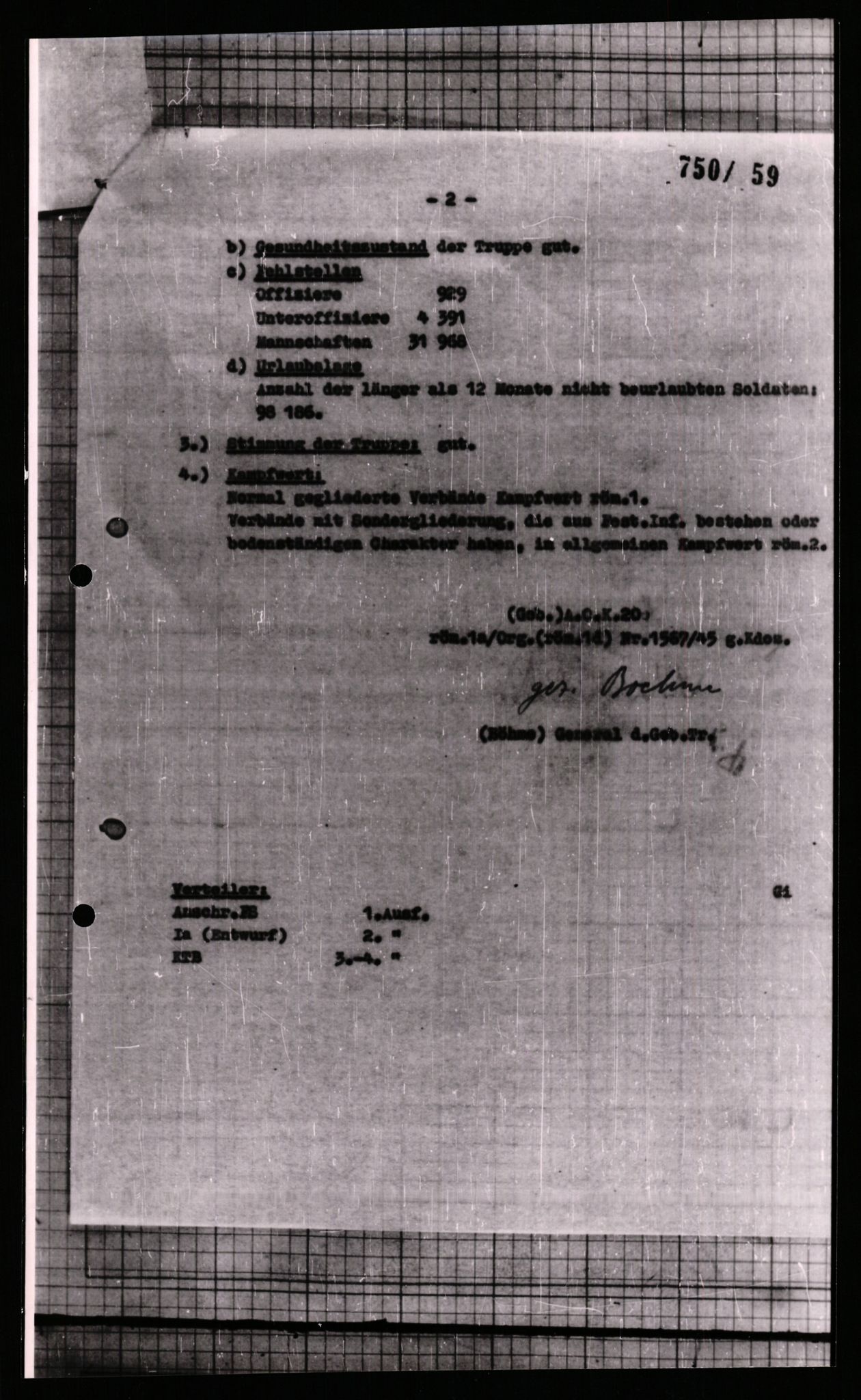 Forsvarets Overkommando. 2 kontor. Arkiv 11.4. Spredte tyske arkivsaker, AV/RA-RAFA-7031/D/Dar/Dara/L0008: Krigsdagbøker for 20. Gebirgs-Armee-Oberkommando (AOK 20), 1945, s. 292