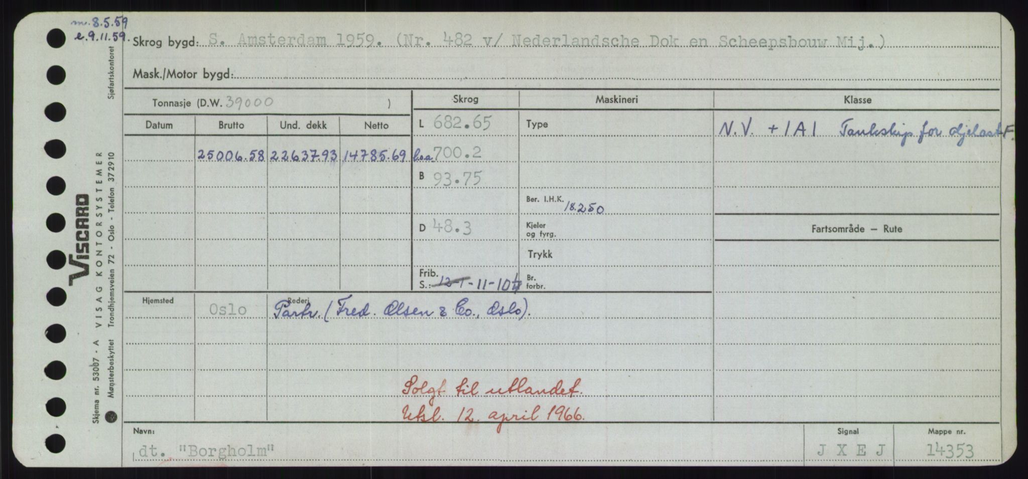 Sjøfartsdirektoratet med forløpere, Skipsmålingen, RA/S-1627/H/Hd/L0004: Fartøy, Bia-Boy, s. 561