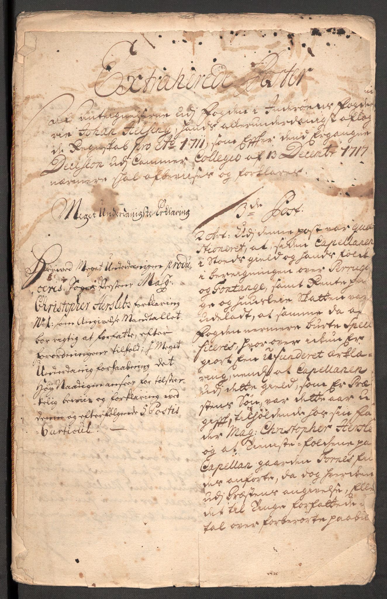 Rentekammeret inntil 1814, Reviderte regnskaper, Fogderegnskap, RA/EA-4092/R63/L4319: Fogderegnskap Inderøy, 1711, s. 597