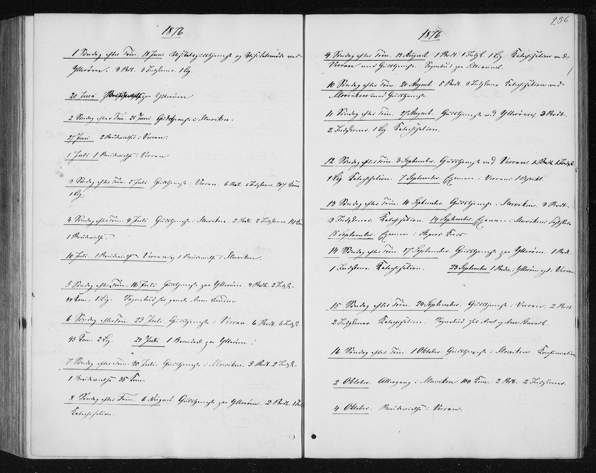 Ministerialprotokoller, klokkerbøker og fødselsregistre - Nord-Trøndelag, SAT/A-1458/722/L0219: Ministerialbok nr. 722A06, 1868-1880, s. 256