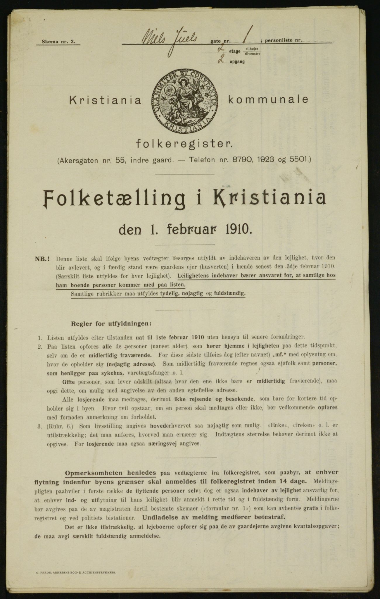 OBA, Kommunal folketelling 1.2.1910 for Kristiania, 1910, s. 67771