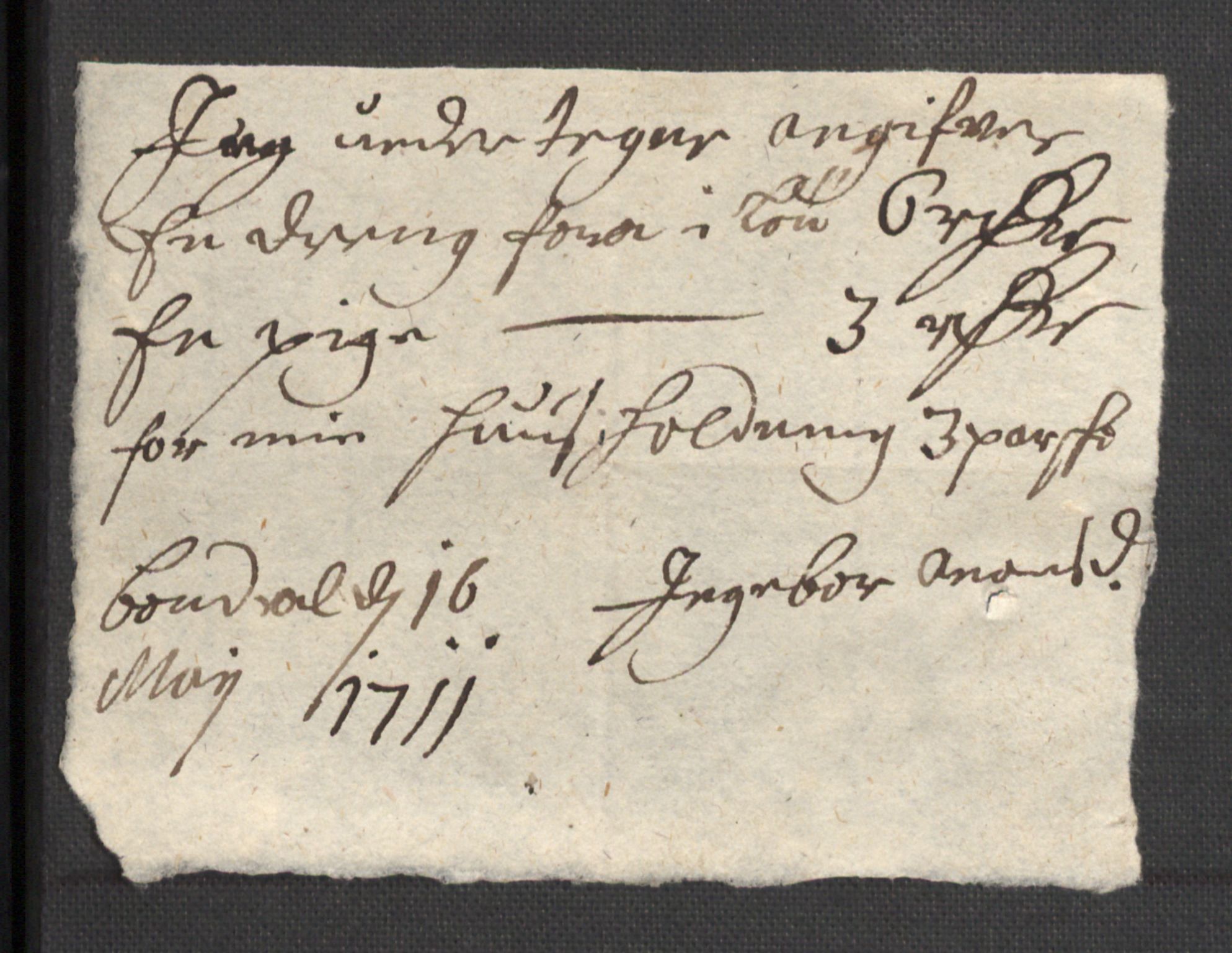 Rentekammeret inntil 1814, Reviderte regnskaper, Fogderegnskap, AV/RA-EA-4092/R36/L2121: Fogderegnskap Øvre og Nedre Telemark og Bamble, 1711, s. 275