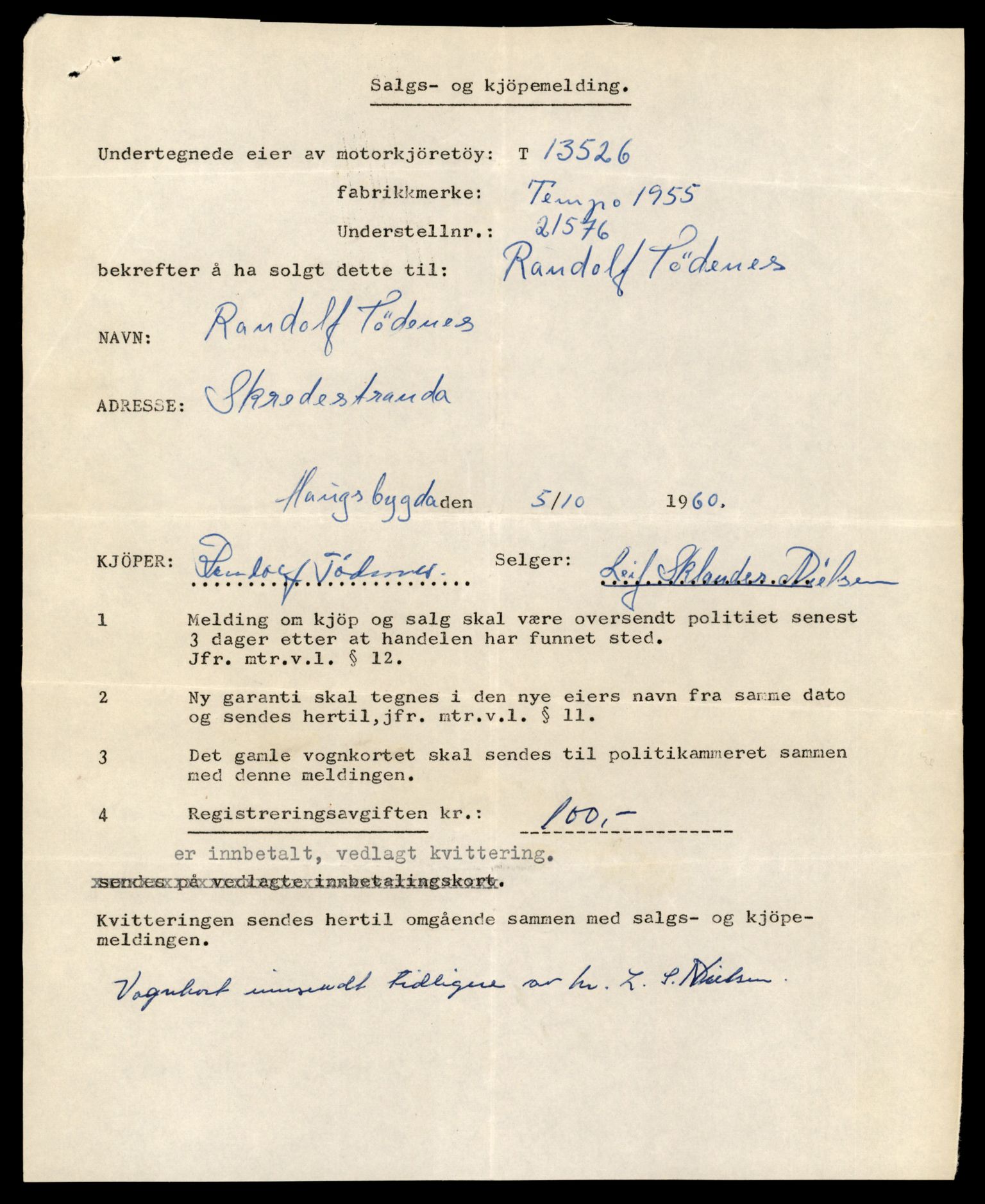 Møre og Romsdal vegkontor - Ålesund trafikkstasjon, AV/SAT-A-4099/F/Fe/L0039: Registreringskort for kjøretøy T 13361 - T 13530, 1927-1998, s. 2907