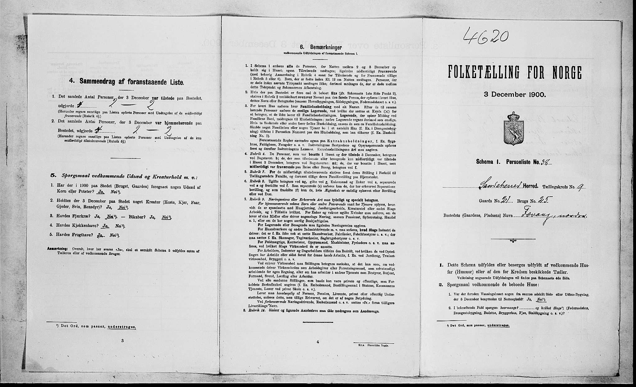 RA, Folketelling 1900 for 0724 Sandeherred herred, 1900, s. 1889