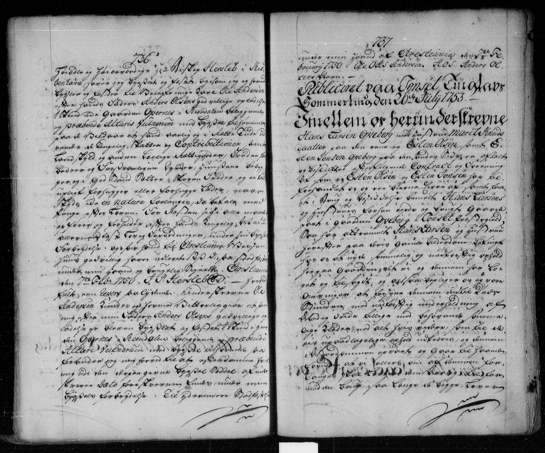 Østerdalen sorenskriveri, SAH/TING-032/H/Hb/L0004: Pantebok nr. 4, 1744-1756, s. 736-737