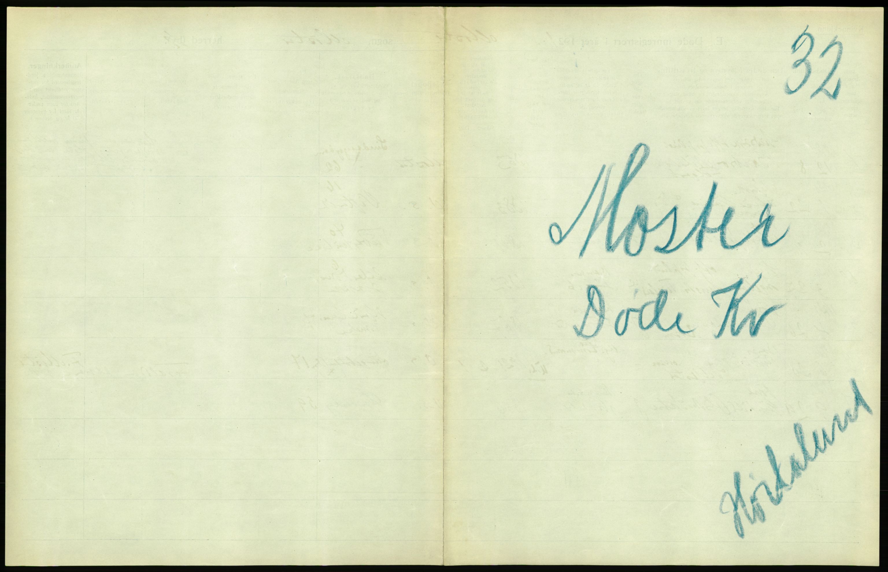 Statistisk sentralbyrå, Sosiodemografiske emner, Befolkning, AV/RA-S-2228/D/Df/Dfc/Dfca/L0033: Hordaland fylke: Døde. Bygder., 1921, s. 45