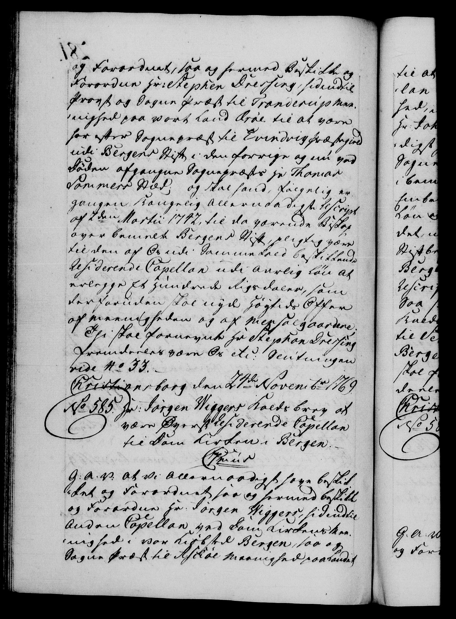 Danske Kanselli 1572-1799, AV/RA-EA-3023/F/Fc/Fca/Fcaa/L0044: Norske registre, 1769-1771, s. 281b