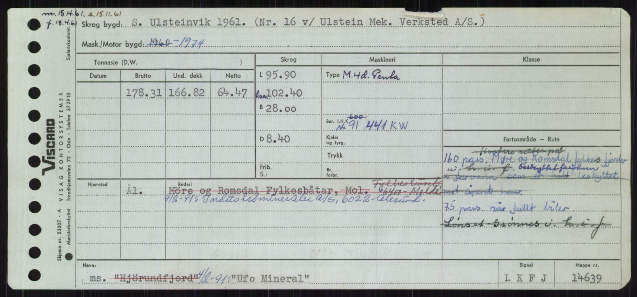 Sjøfartsdirektoratet med forløpere, Skipsmålingen, RA/S-1627/H/Ha/L0006/0002: Fartøy, Sver-Å / Fartøy, U-Å, s. 3