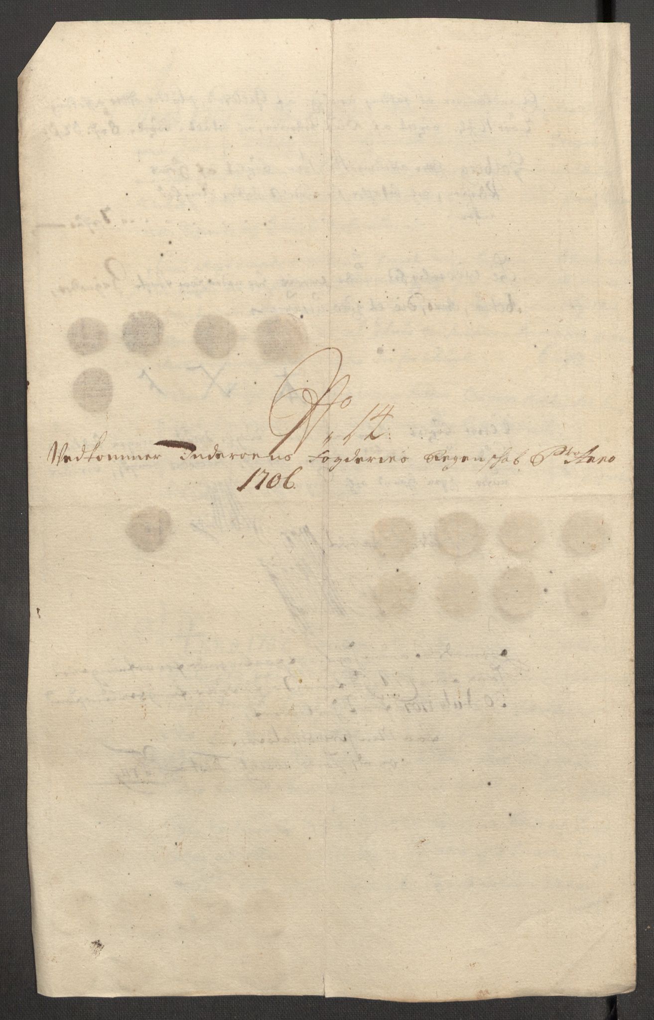 Rentekammeret inntil 1814, Reviderte regnskaper, Fogderegnskap, RA/EA-4092/R63/L4315: Fogderegnskap Inderøy, 1706-1707, s. 175