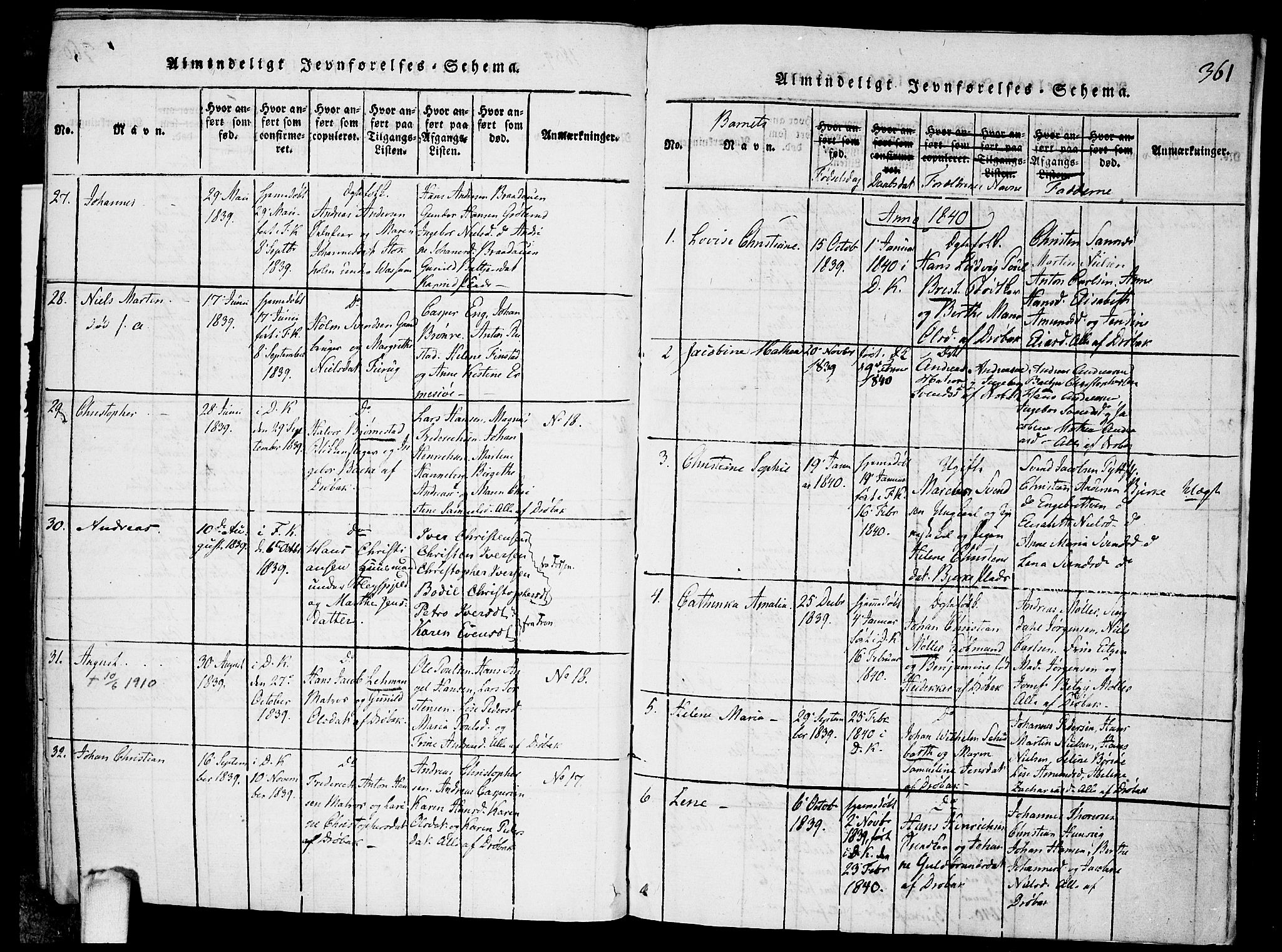 Drøbak prestekontor Kirkebøker, SAO/A-10142a/F/Fa/L0001: Ministerialbok nr. I 1, 1816-1842, s. 361