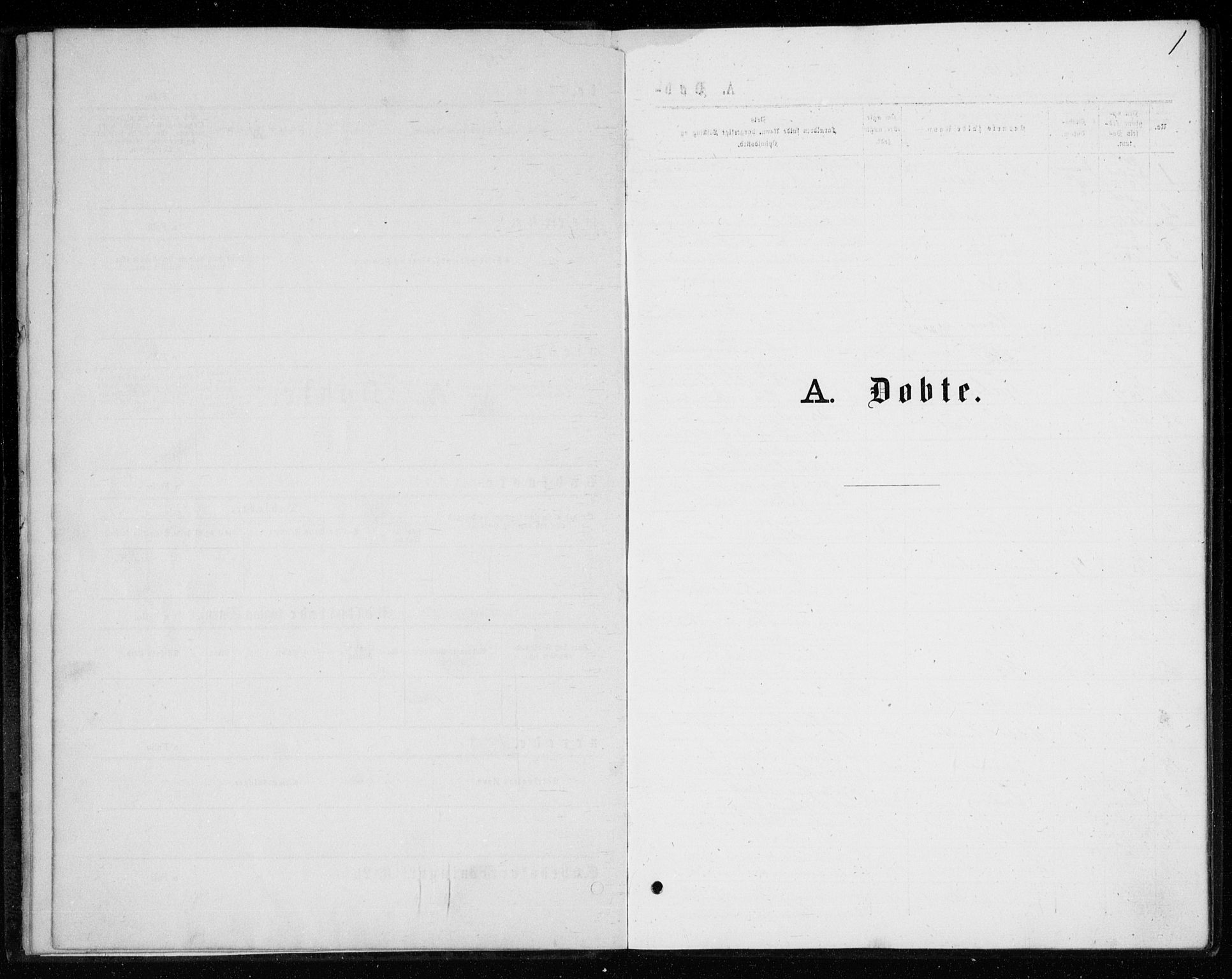 Kongsberg kirkebøker, SAKO/A-22/G/Ga/L0004: Klokkerbok nr. 4, 1876-1877, s. 1