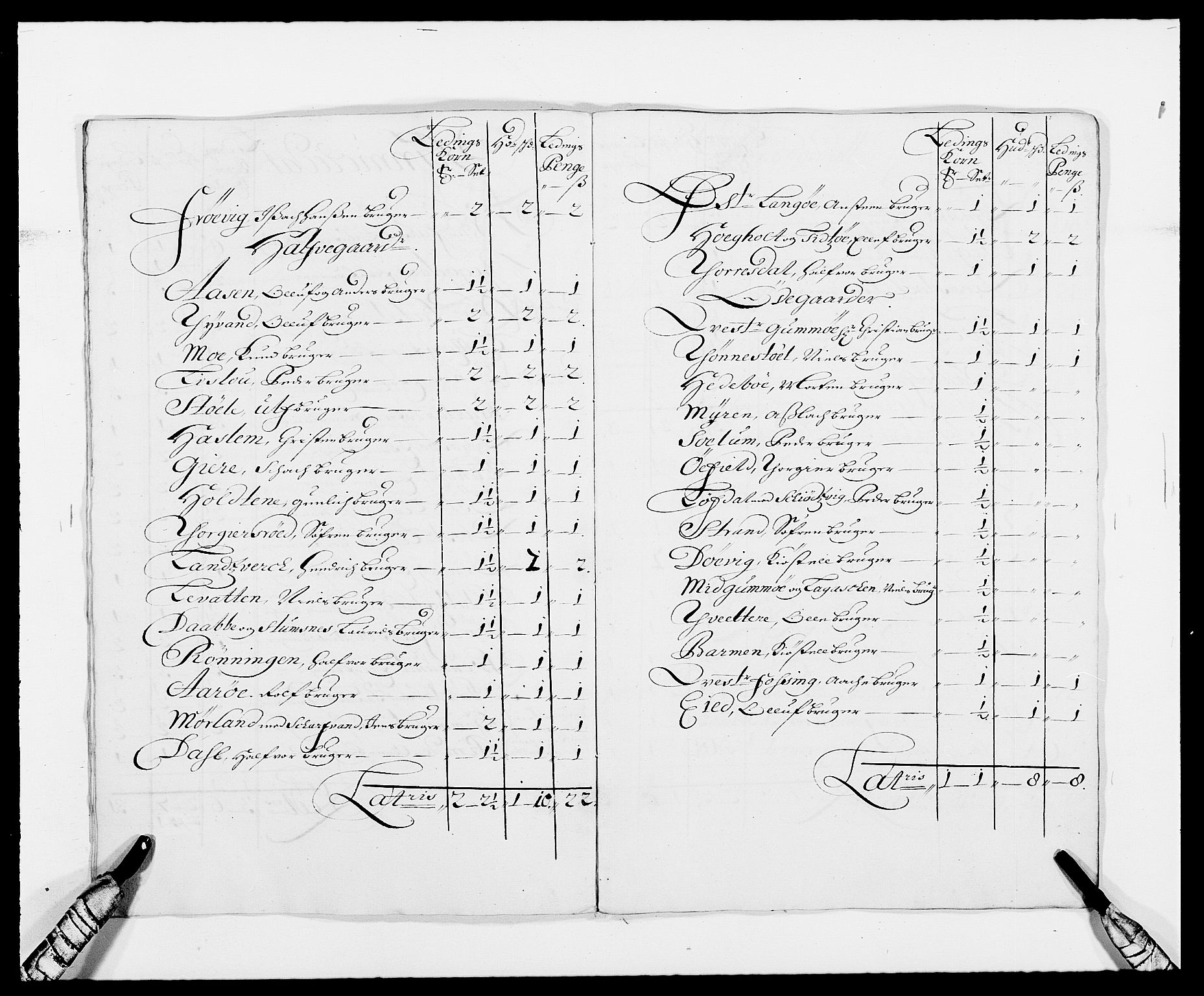 Rentekammeret inntil 1814, Reviderte regnskaper, Fogderegnskap, RA/EA-4092/R34/L2048: Fogderegnskap Bamble, 1685-1687, s. 45