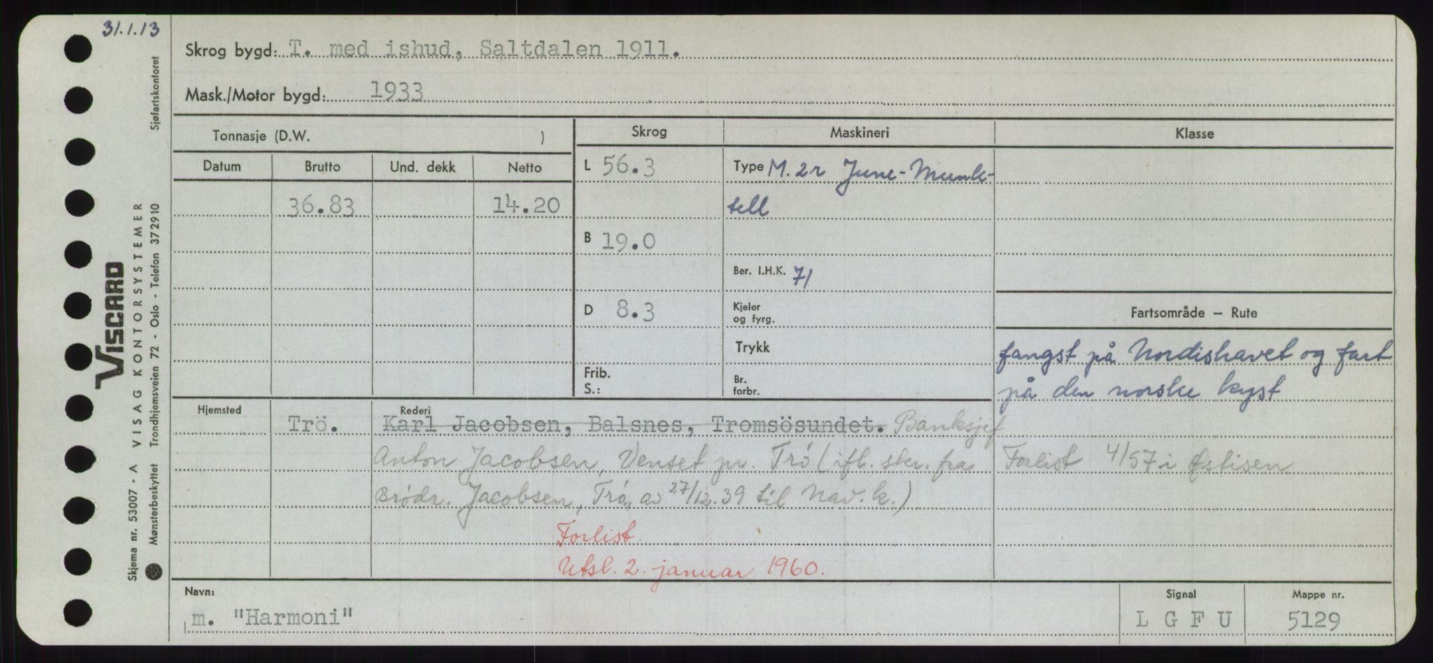 Sjøfartsdirektoratet med forløpere, Skipsmålingen, RA/S-1627/H/Hd/L0014: Fartøy, H-Havl, s. 343