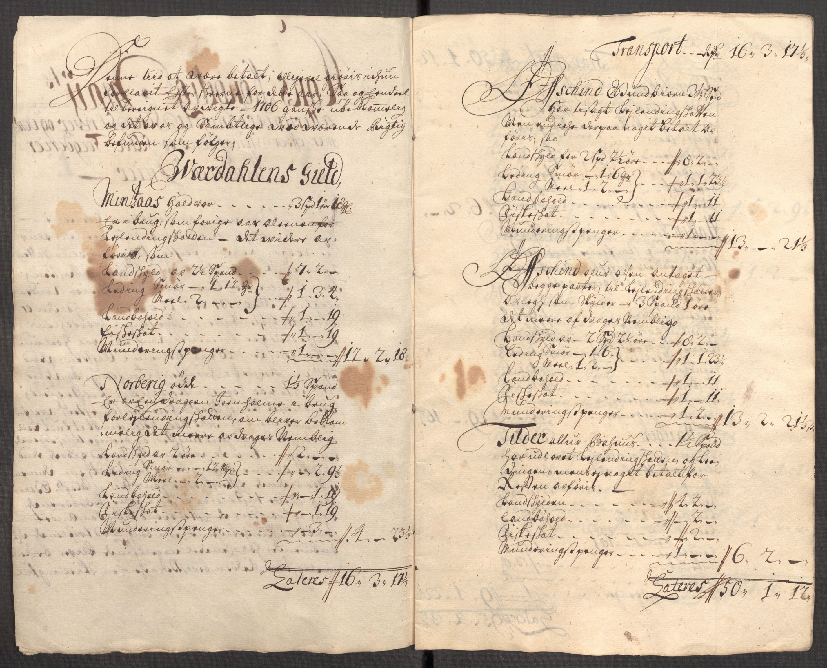 Rentekammeret inntil 1814, Reviderte regnskaper, Fogderegnskap, RA/EA-4092/R62/L4197: Fogderegnskap Stjørdal og Verdal, 1707, s. 291