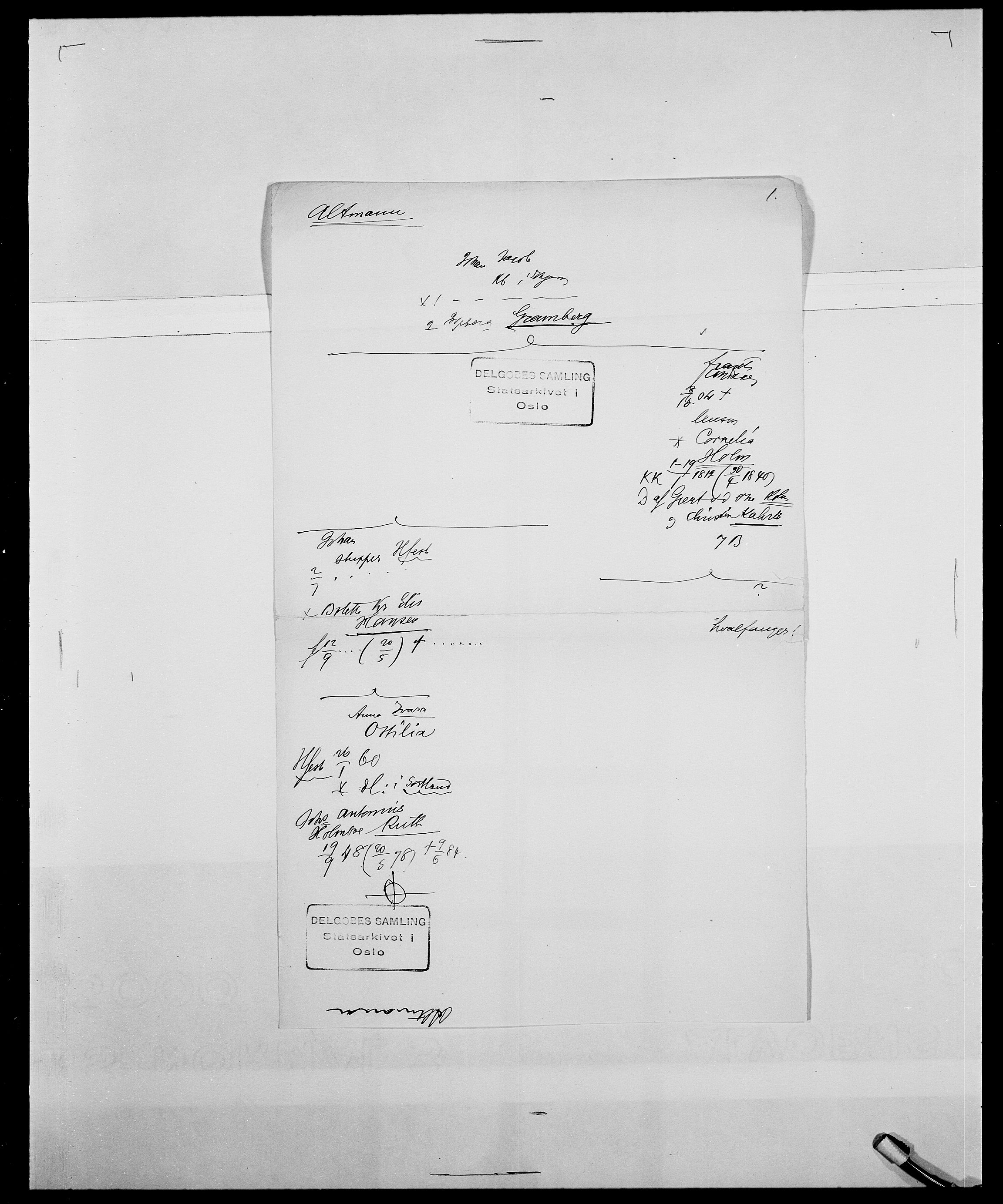 Delgobe, Charles Antoine - samling, AV/SAO-PAO-0038/D/Da/L0001: Aabye - Angerman, s. 502