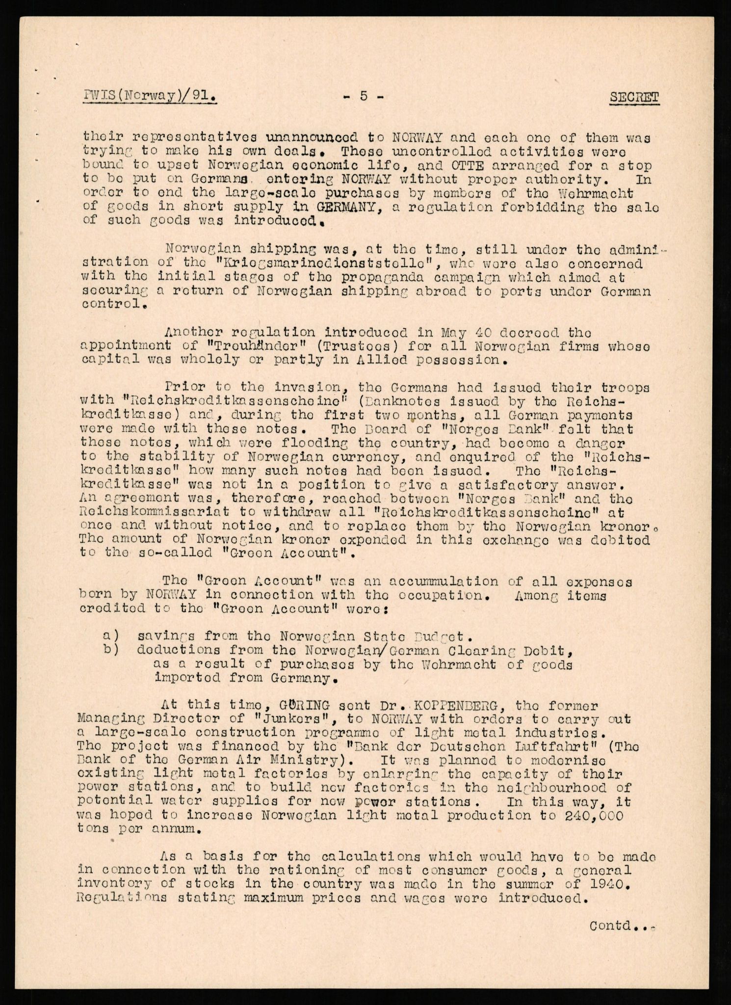 Forsvaret, Forsvarets overkommando II, AV/RA-RAFA-3915/D/Db/L0025: CI Questionaires. Tyske okkupasjonsstyrker i Norge. Tyskere., 1945-1946, s. 85