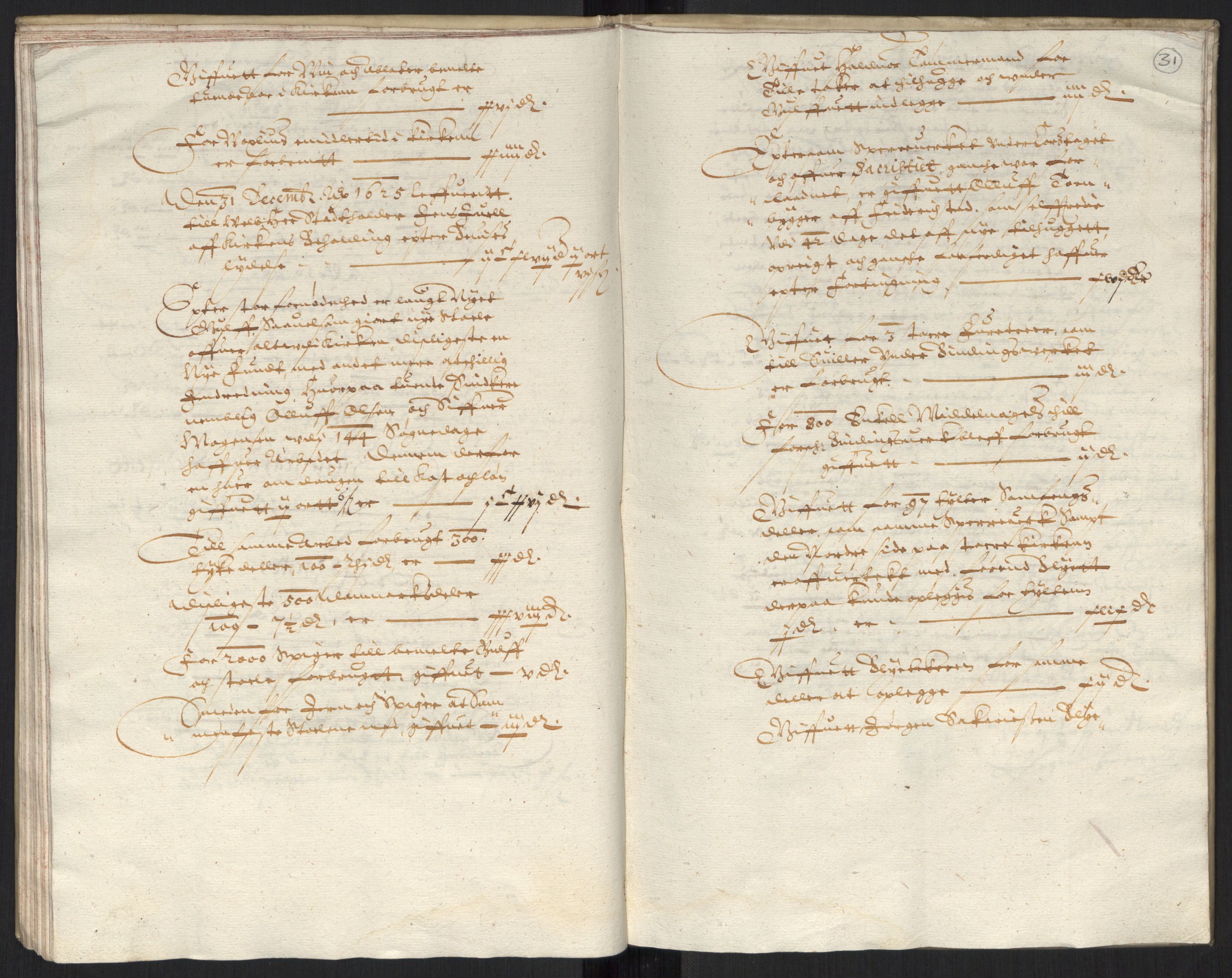 Rentekammeret inntil 1814, Reviderte regnskaper, Kirkeregnskap, AV/RA-EA-4067/Ra/L0004/0004: Kirkeregnskap / Noen resterende kirkeregnskaper for Oslo stift i Jens Juels tid, 1615-1628, s. 30b-31a
