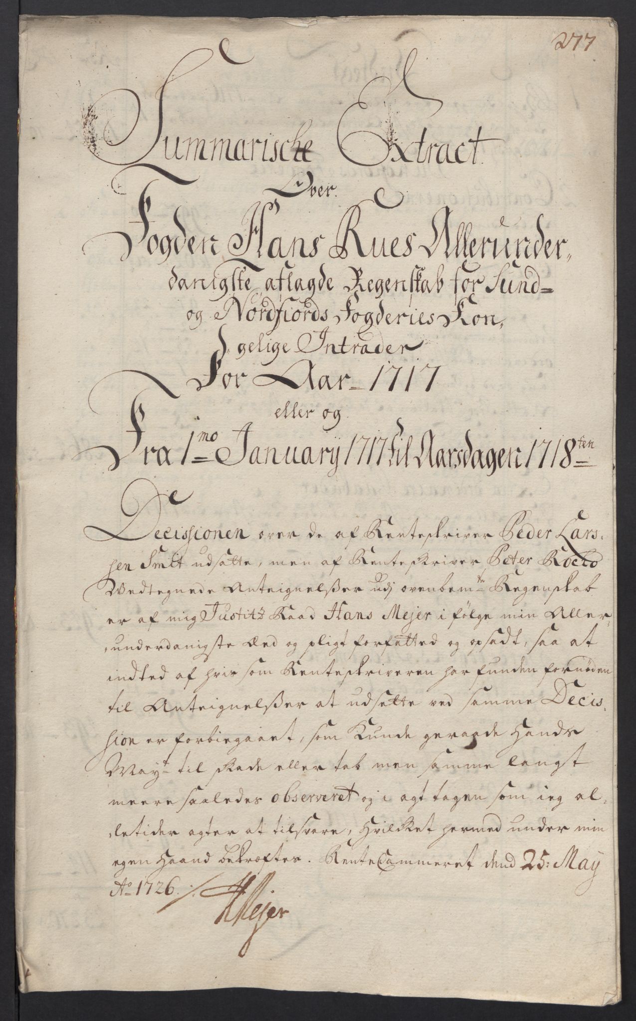 Rentekammeret inntil 1814, Reviderte regnskaper, Fogderegnskap, RA/EA-4092/R53/L3441: Fogderegnskap Sunn- og Nordfjord, 1717-1718, s. 31