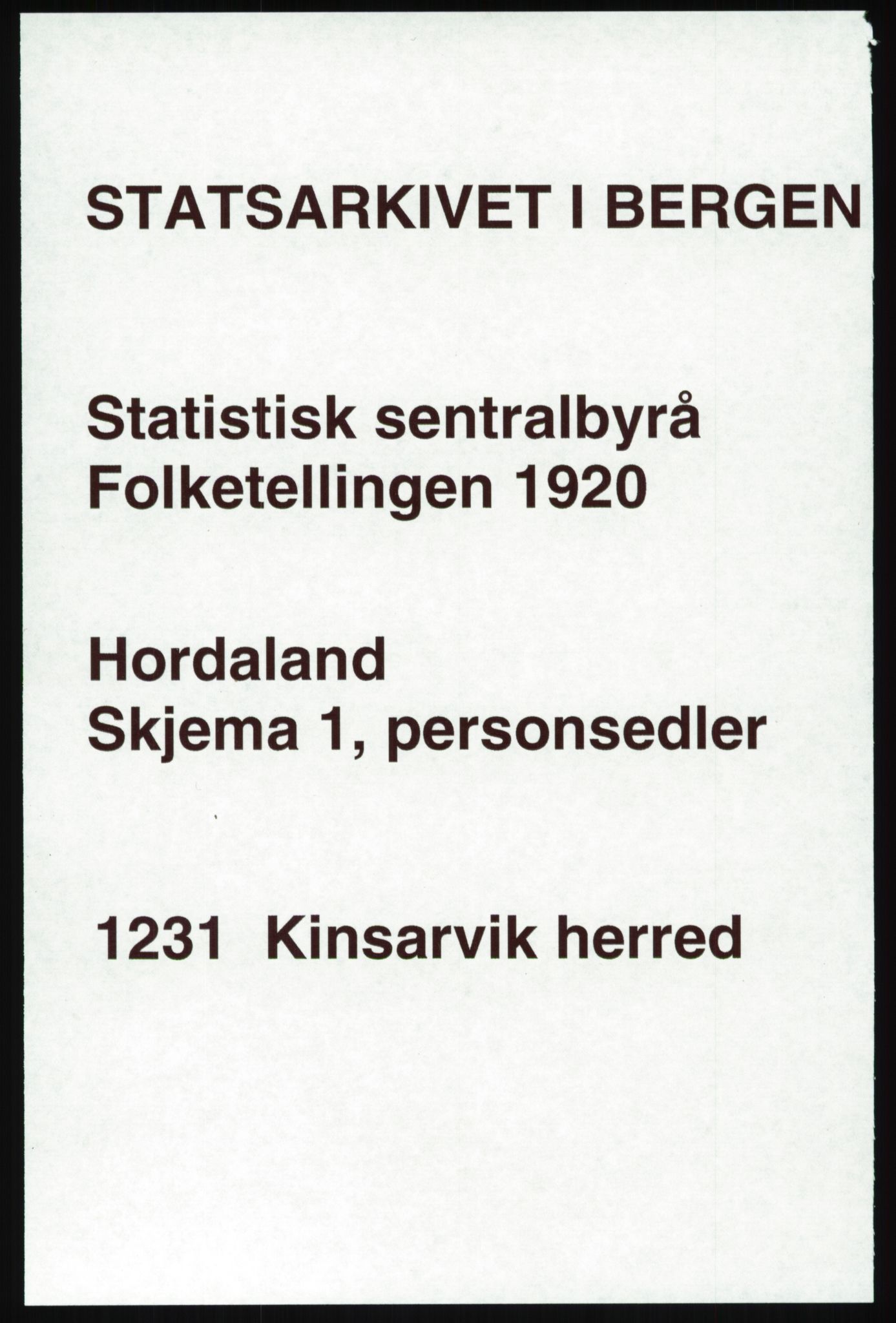SAB, Folketelling 1920 for 1231 Kinsarvik herred, 1920, s. 728