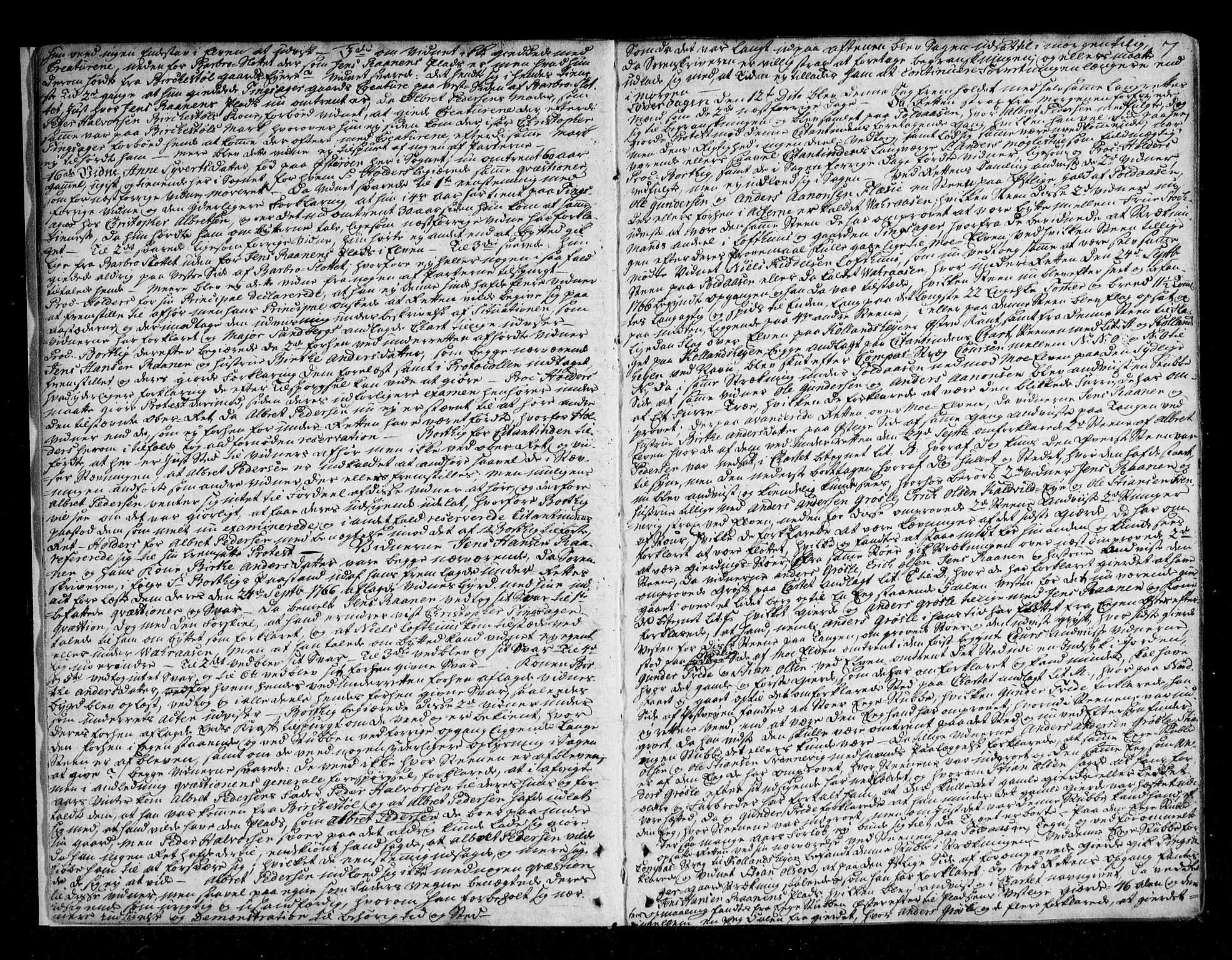 Nedenes sorenskriveri før 1824, AV/SAK-1221-0007/F/Fa/L0033: Tingbok med register nr 28, 1769-1774, s. 6b-7a