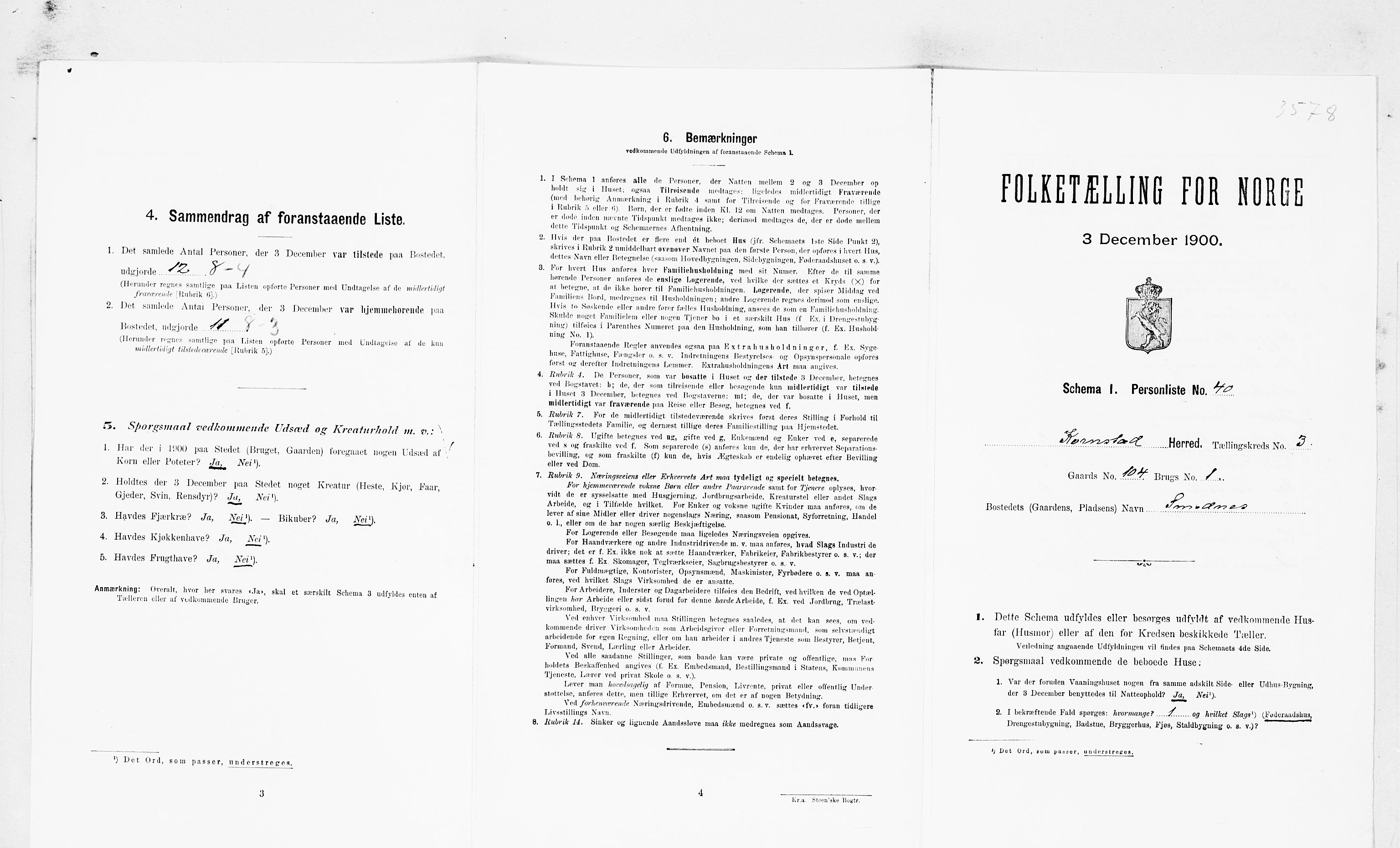 SAT, Folketelling 1900 for 1552 Kornstad herred, 1900, s. 270
