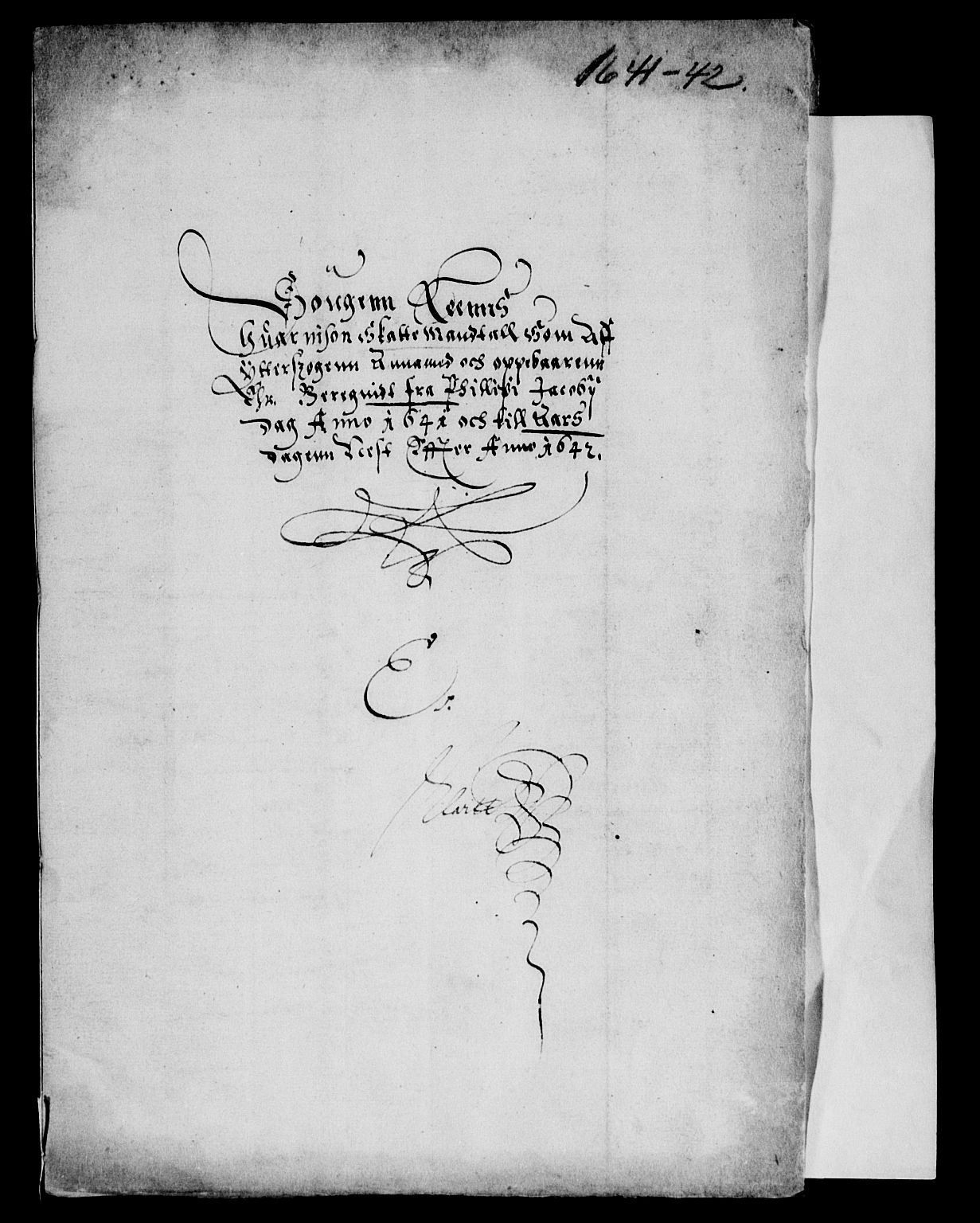 Rentekammeret inntil 1814, Reviderte regnskaper, Lensregnskaper, AV/RA-EA-5023/R/Rb/Rbt/L0091: Bergenhus len, 1641-1642