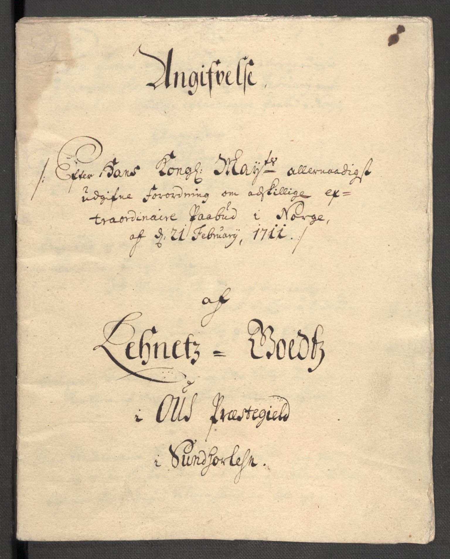 Rentekammeret inntil 1814, Reviderte regnskaper, Fogderegnskap, RA/EA-4092/R48/L2987: Fogderegnskap Sunnhordland og Hardanger, 1711, s. 560