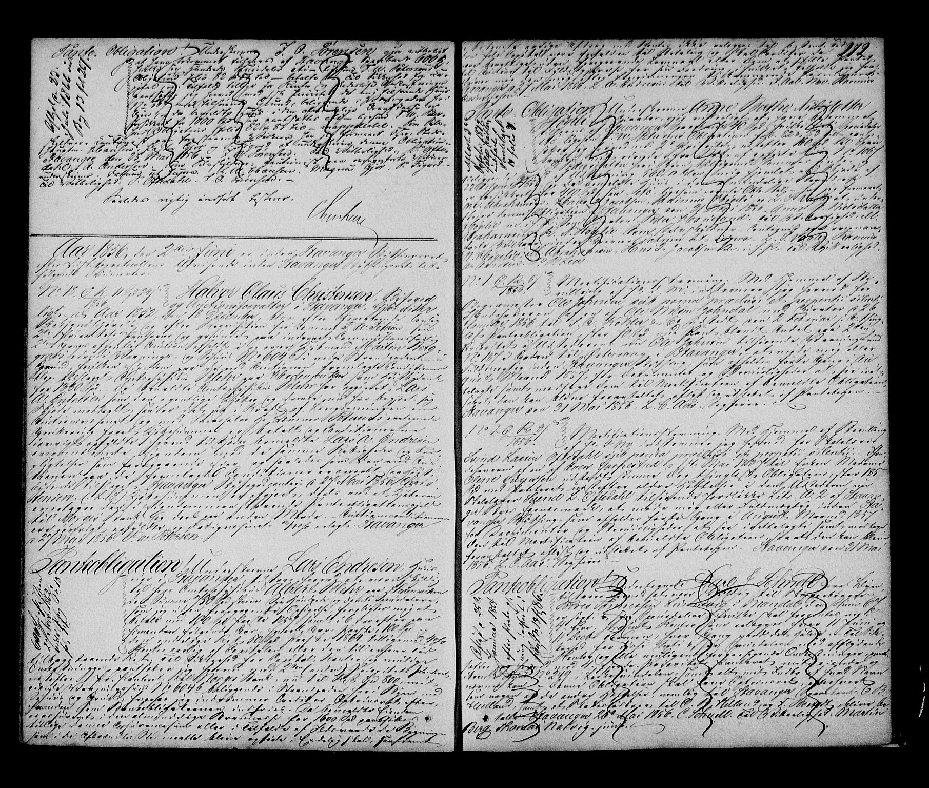 Stavanger byfogd, AV/SAST-A-101408/001/4/41/410/410BB/L0016: Pantebok nr. 12a, 1852-1857, s. 272