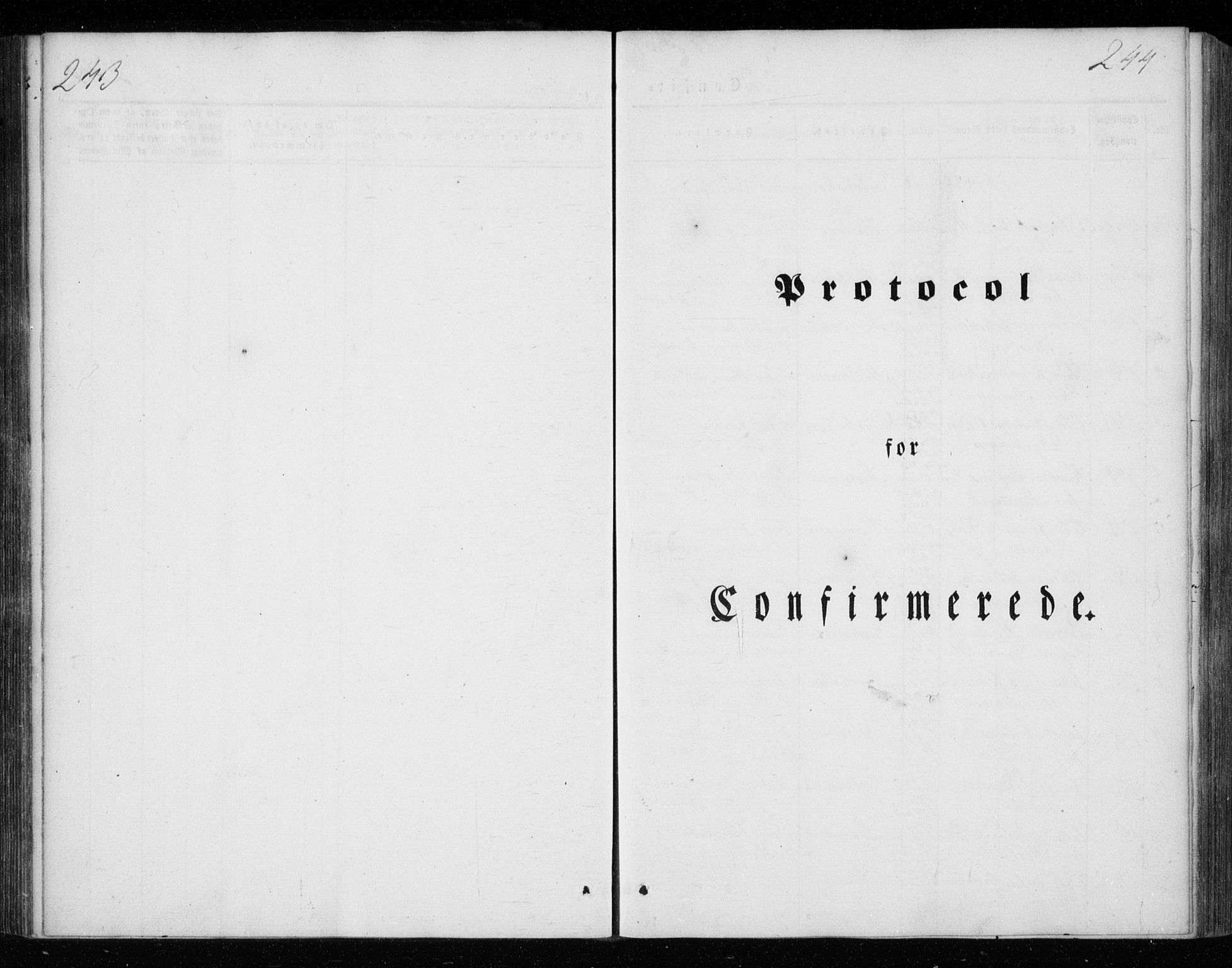 Ministerialprotokoller, klokkerbøker og fødselsregistre - Nordland, AV/SAT-A-1459/825/L0355: Ministerialbok nr. 825A09, 1842-1863, s. 243-244