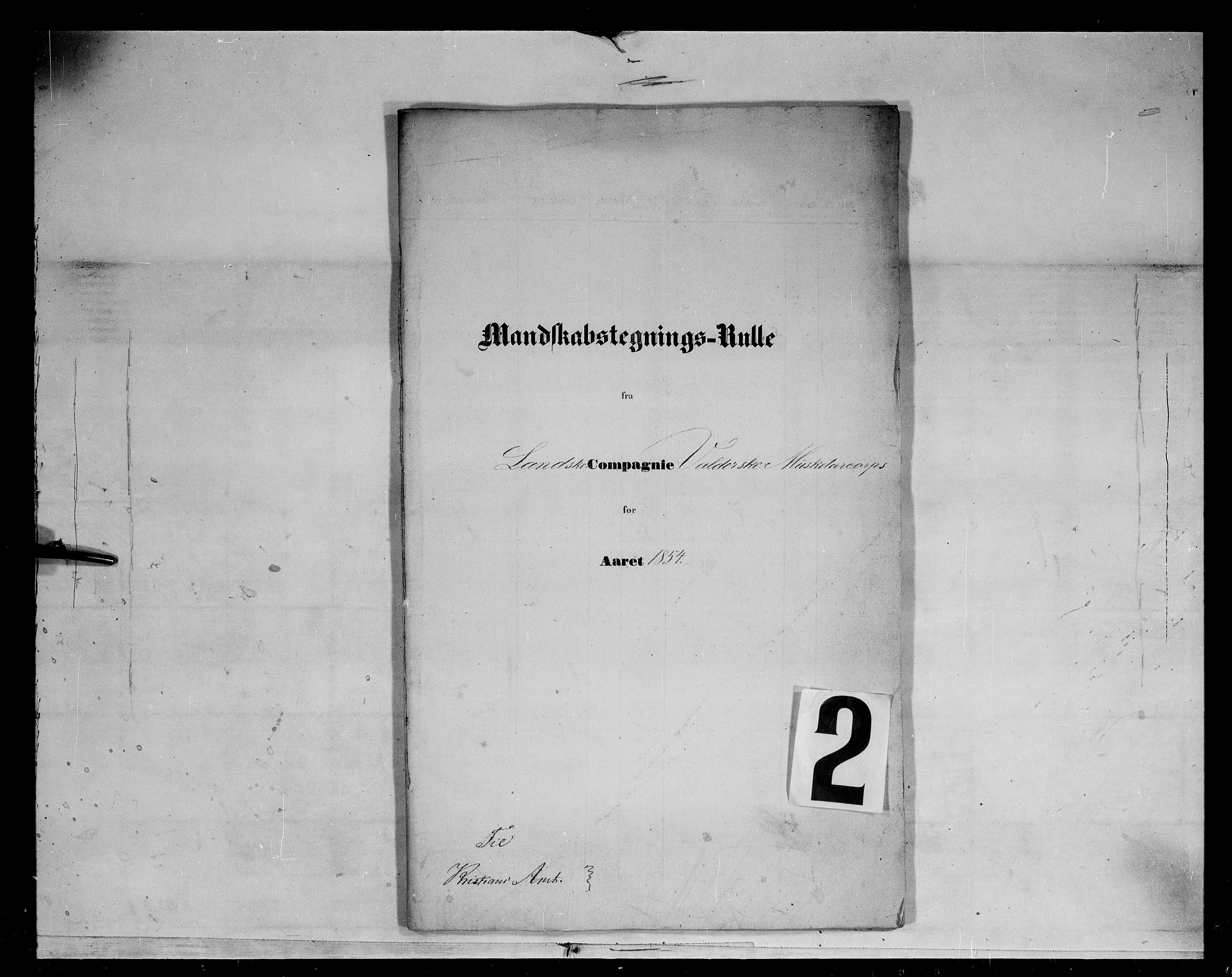 Fylkesmannen i Oppland, SAH/FYO-002/1/K/Kb/L1158: Valderske nasjonale musketérkorps - Landske kompani, 1818-1860, s. 8946