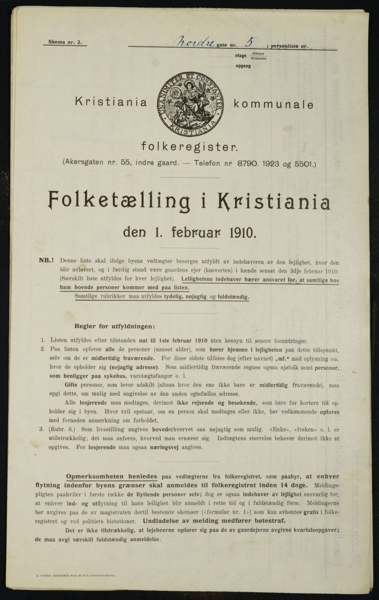 OBA, Kommunal folketelling 1.2.1910 for Kristiania, 1910, s. 70989