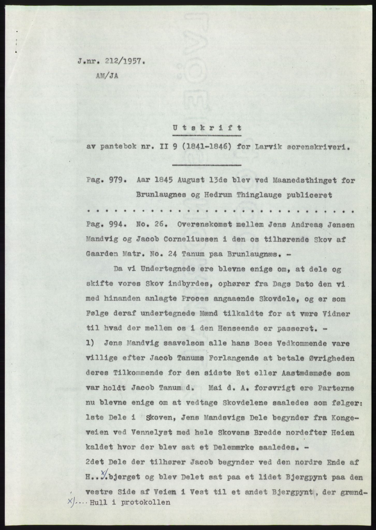 Statsarkivet i Kongsberg, SAKO/A-0001, 1956-1957, s. 284