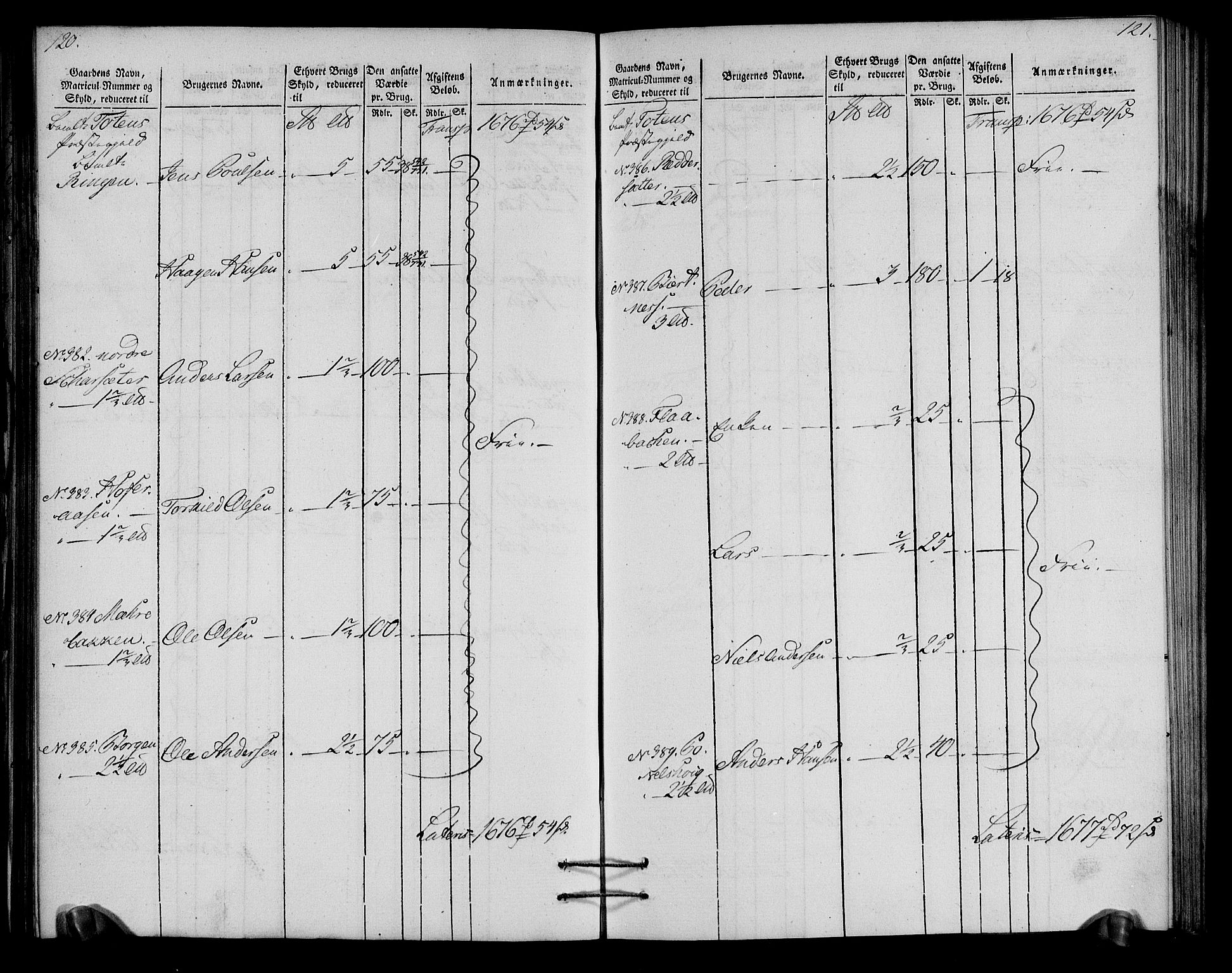 Rentekammeret inntil 1814, Realistisk ordnet avdeling, RA/EA-4070/N/Ne/Nea/L0037: Toten fogderi. Oppebørselsregister, 1803-1804, s. 63