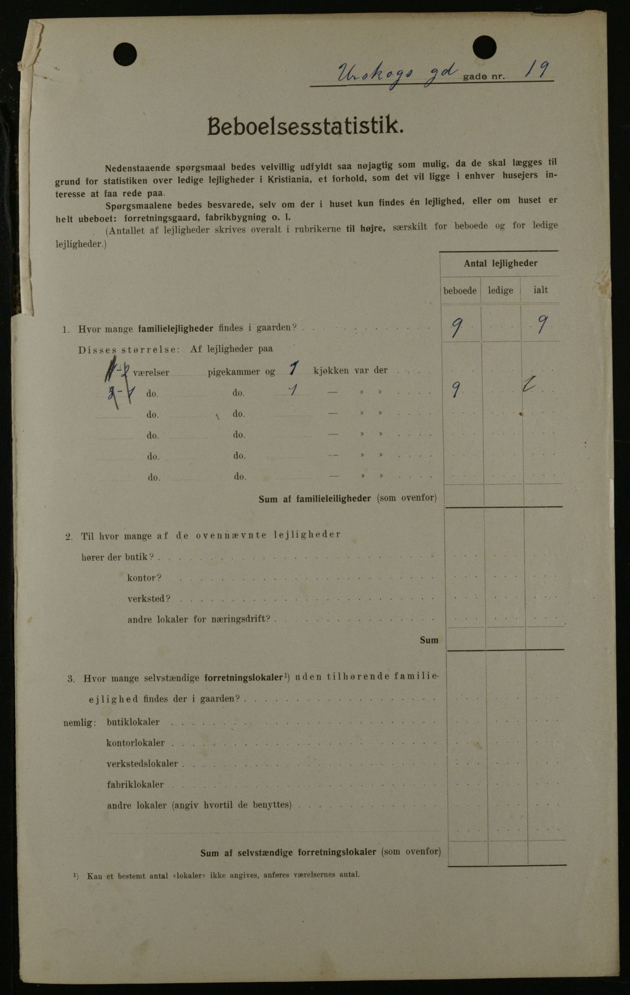 OBA, Kommunal folketelling 1.2.1908 for Kristiania kjøpstad, 1908, s. 2729
