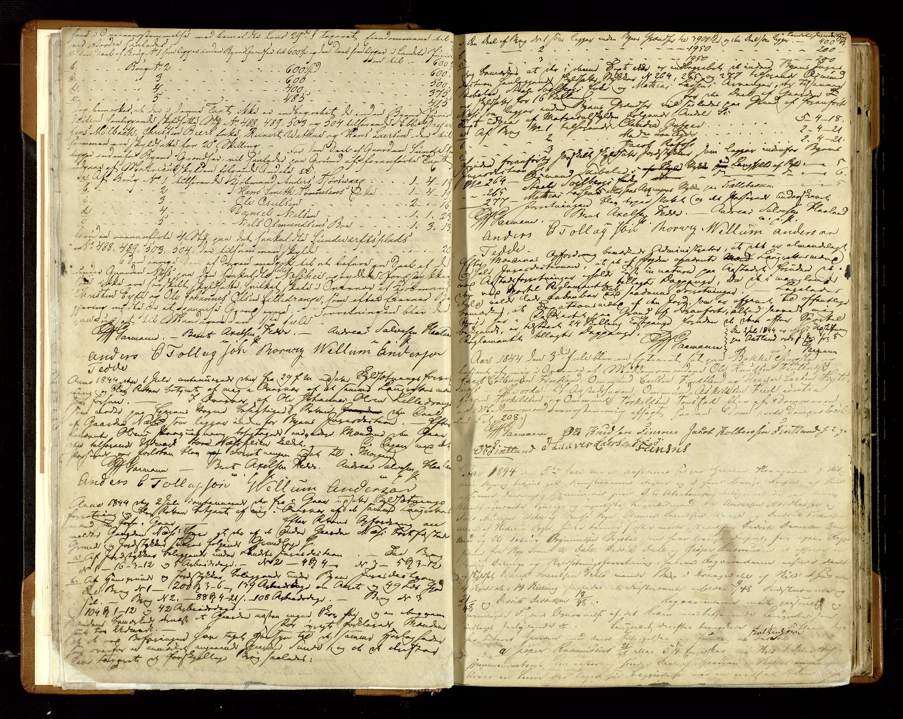 Flekkefjord sorenskriveri, AV/SAK-1221-0001/F/Fb/L0006: Ekstrarettsprotokoll nr. 7, 1844-1867, s. 5