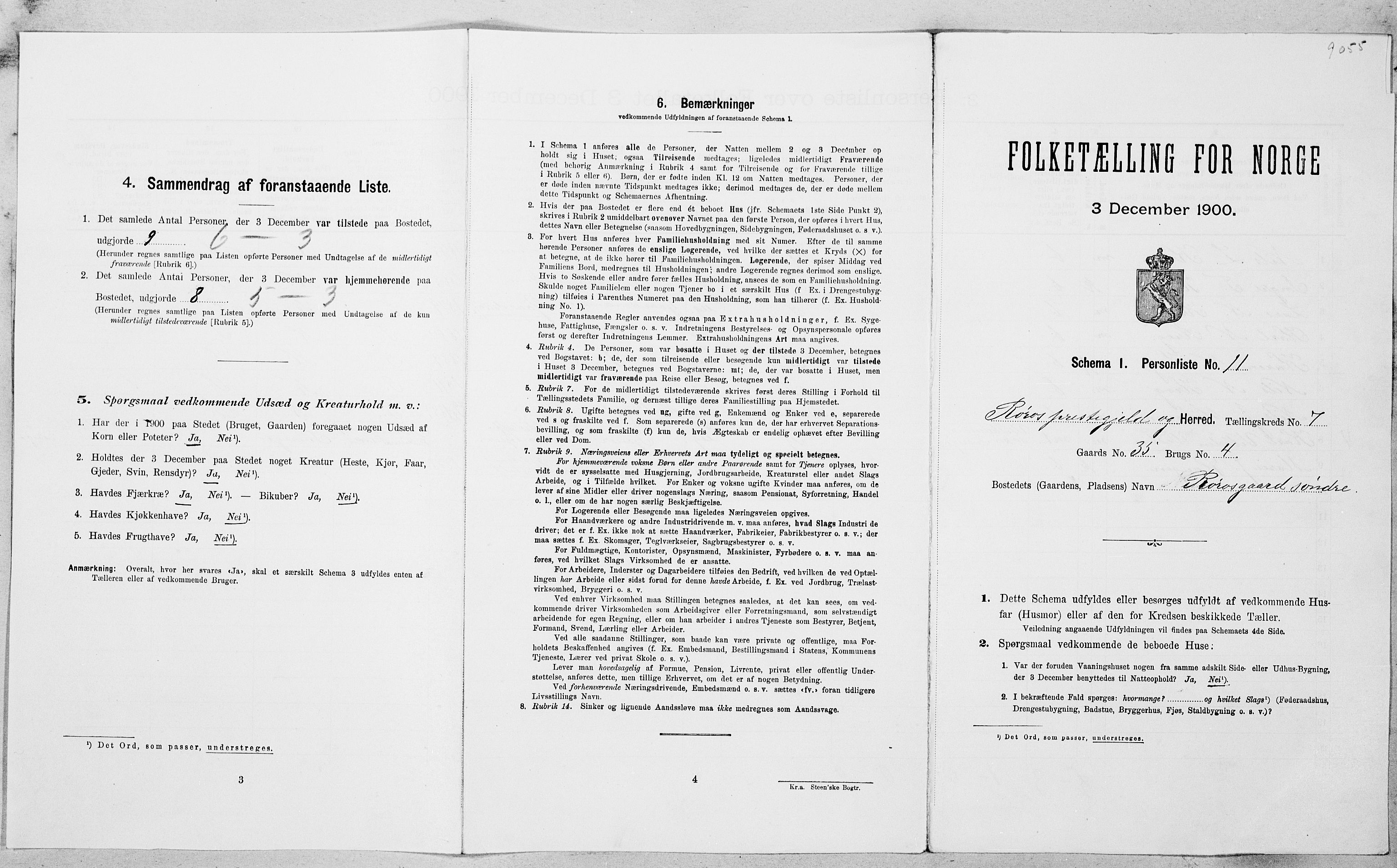 SAT, Folketelling 1900 for 1640 Røros herred, 1900, s. 880