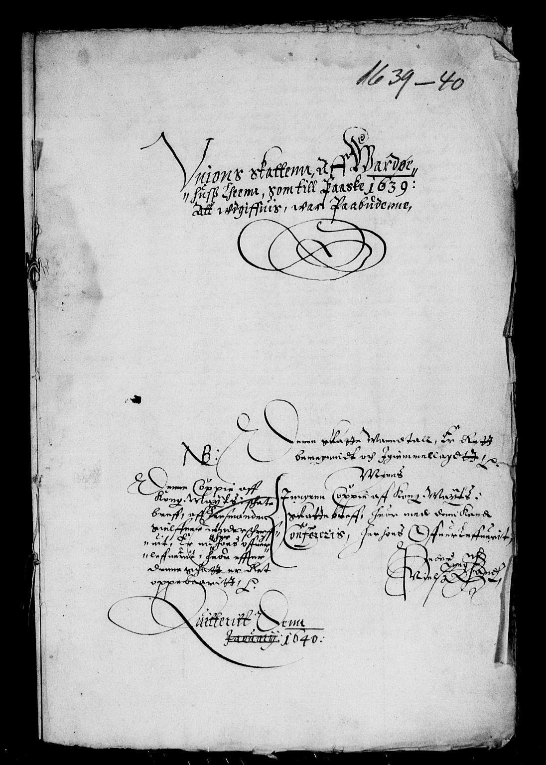 Rentekammeret inntil 1814, Reviderte regnskaper, Lensregnskaper, RA/EA-5023/R/Rb/Rbæ/L0005: Vardøhus len, 1633-1645