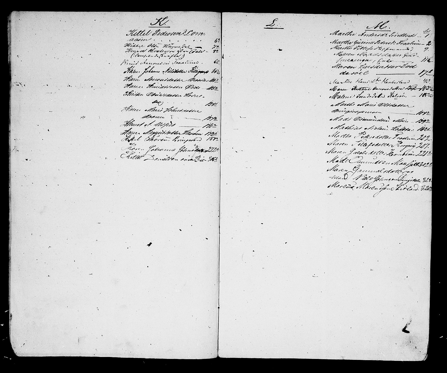 Vestre Nedenes/Sand sorenskriveri, AV/SAK-1221-0010/H/Hc/L0016: Skifteutlodningsprotokoll nr. 3, 1851-1860