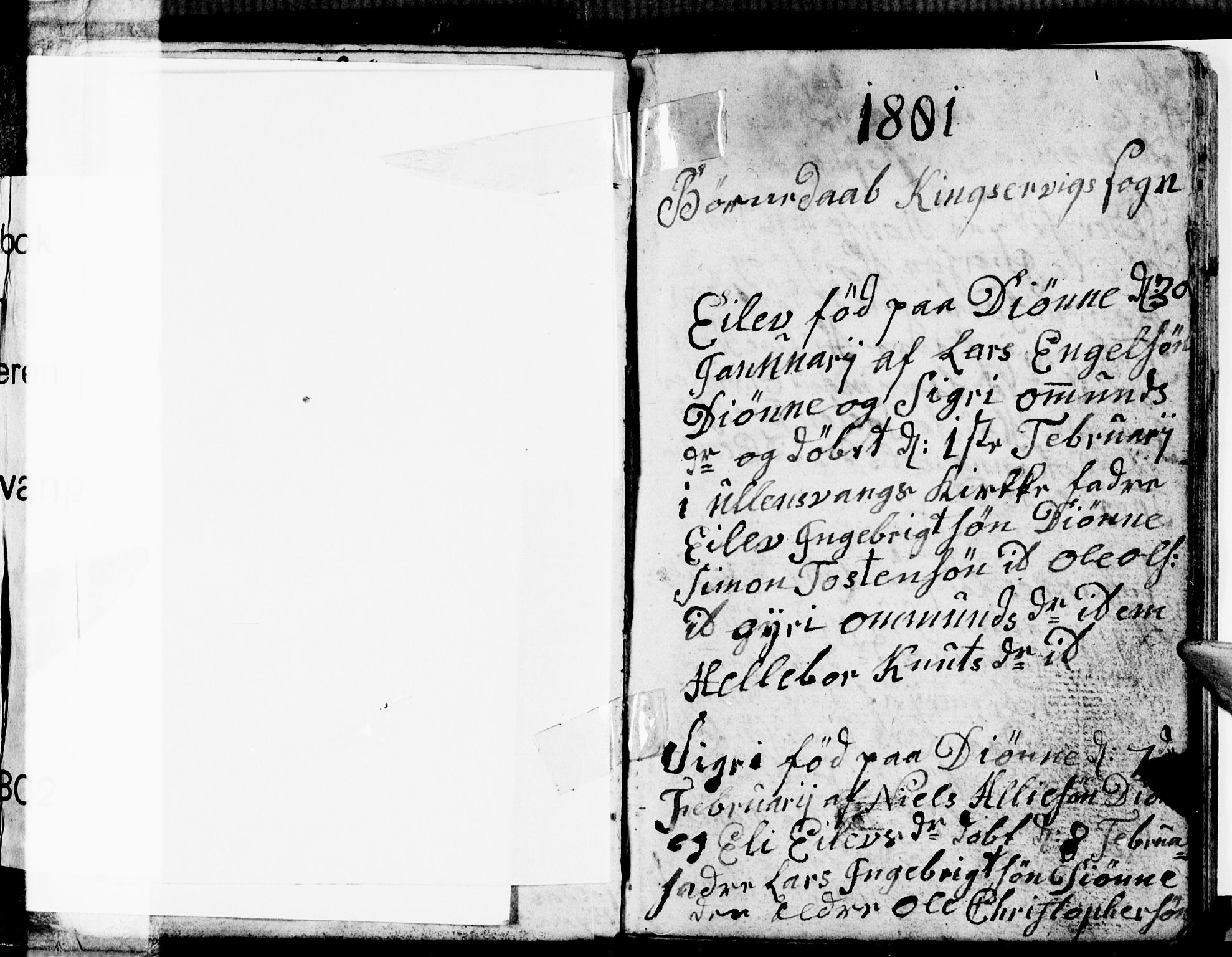 Ullensvang sokneprestembete, AV/SAB-A-78701/H/Hab: Klokkerbok nr. E 4, 1801-1803